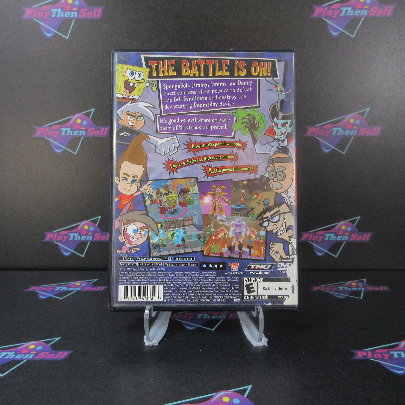 Nicktoons Unite PS2 PlayStation 2 AD Complete CIB - Very Good