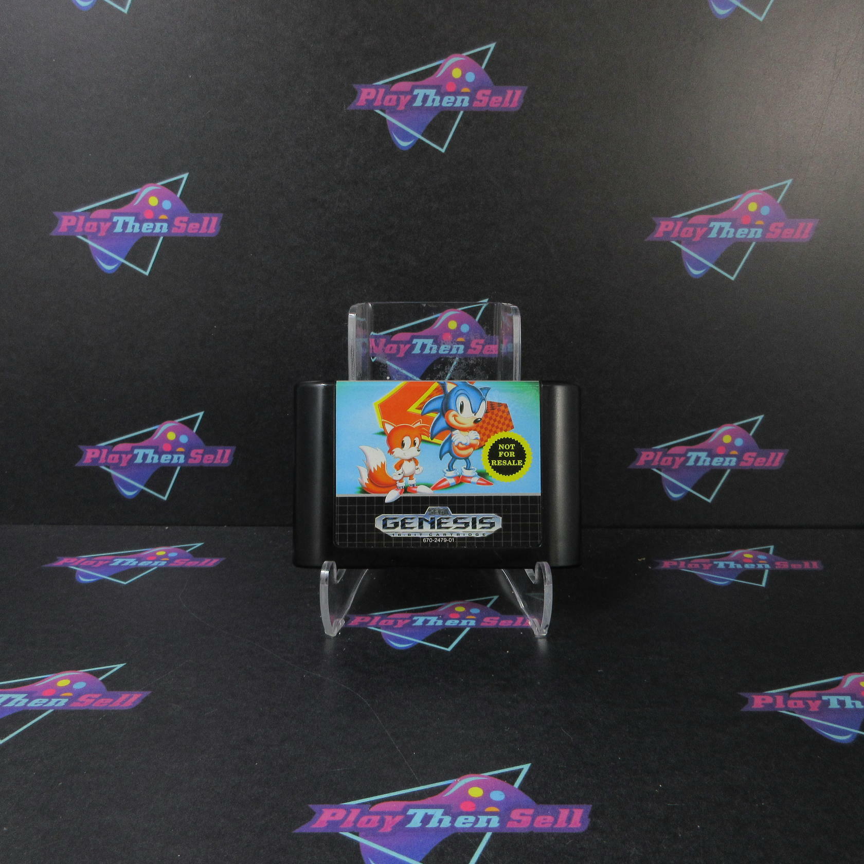 Sonic the Hedgehog 2 Not For Resale Sega Genesis Authentic / Tested - Like New