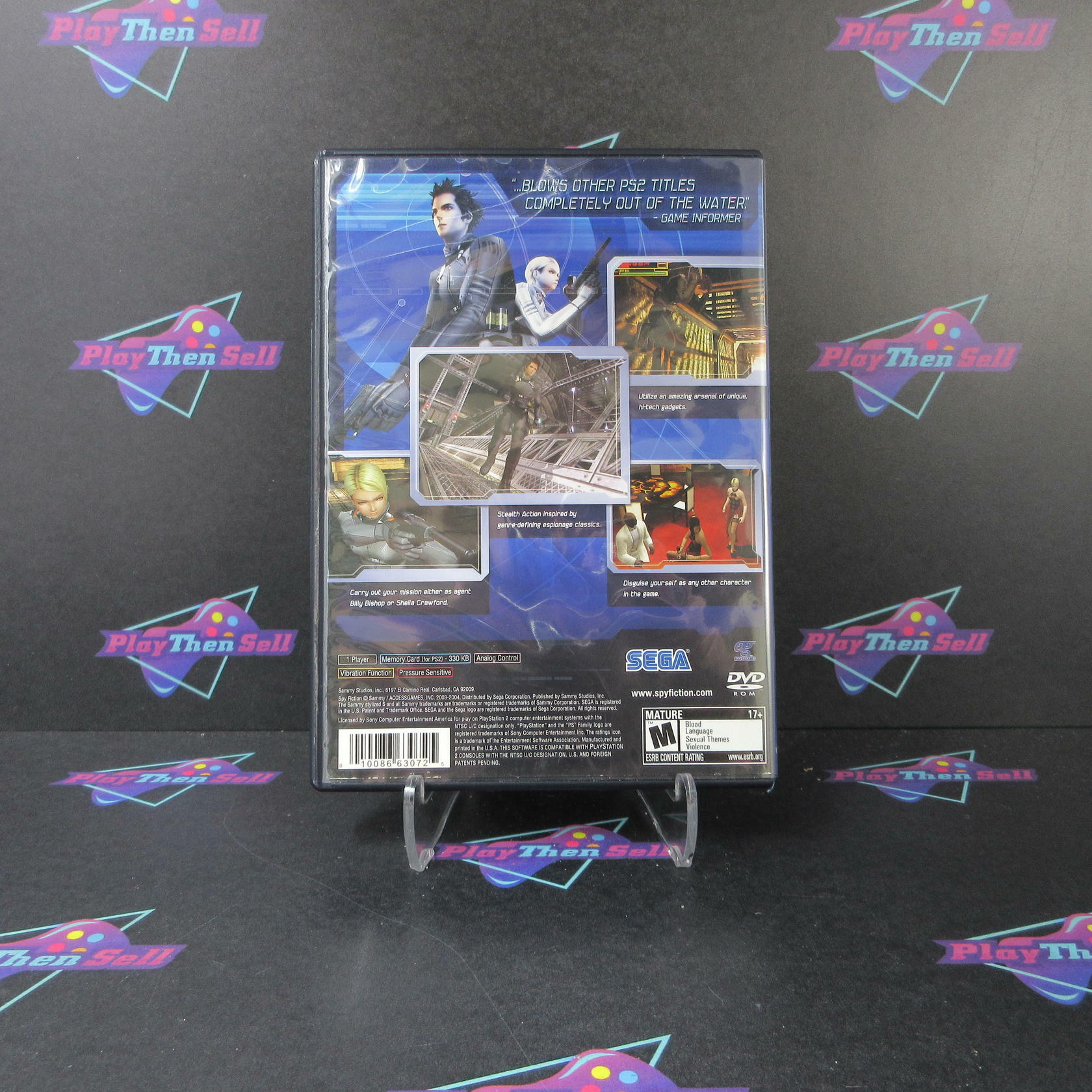Spy Fiction PS2 PlayStation 2 AD/MD Complete CIB - Very Good