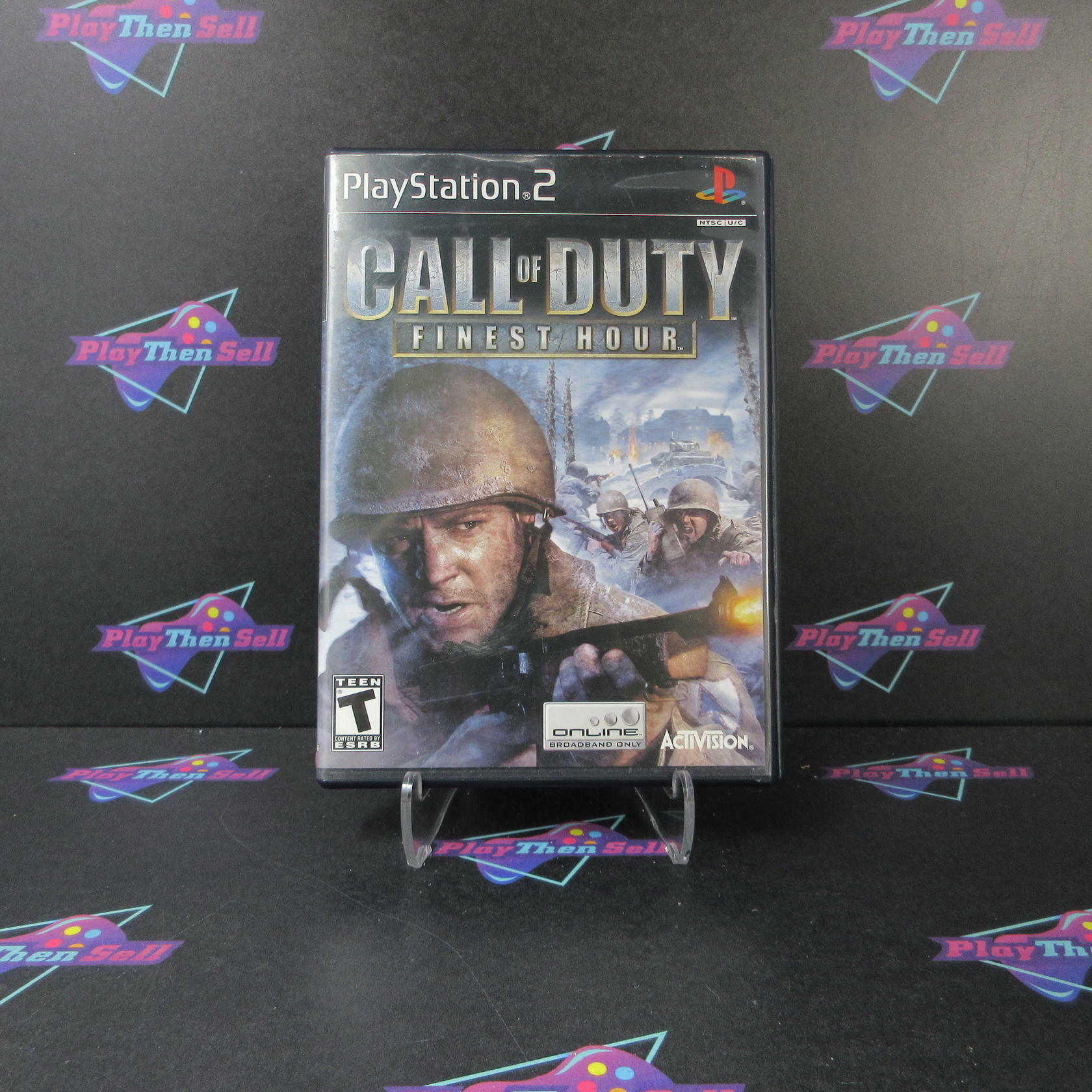 Call of Duty Finest Hour PS2 PlayStation 2 AD Complete CIB - Very Good