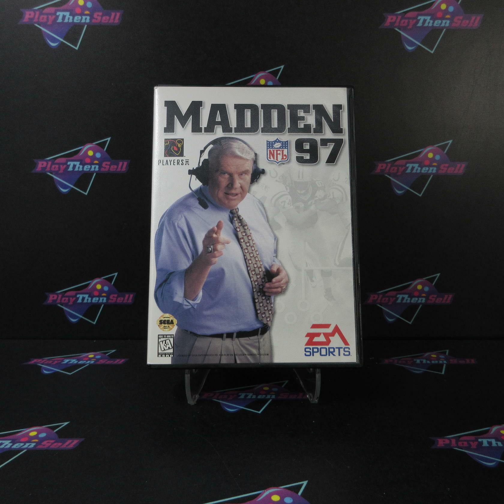 Madden NFL 97 Sega Genesis Authentic / Tested + Inserts/Reg Card/Poster - Like New