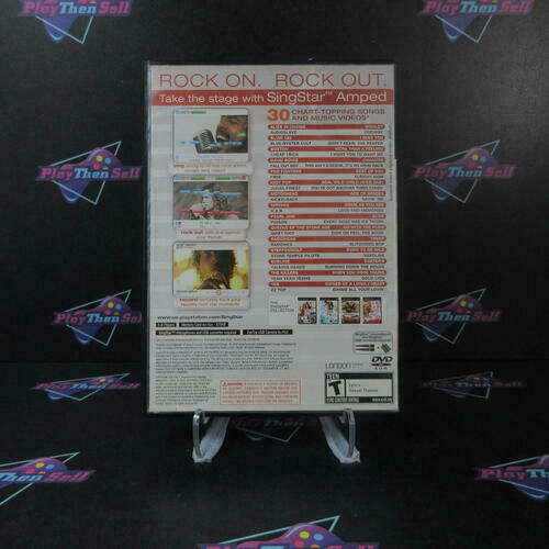 SingStar Amped + Reg Card PS2 PlayStation 2 AD Complete - Very Good
