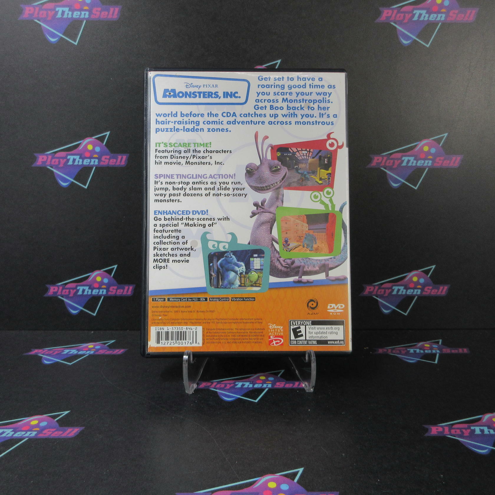Disney Pixar Classics Monsters Inc. PS2 PlayStation 2 AD/NM - Very Good