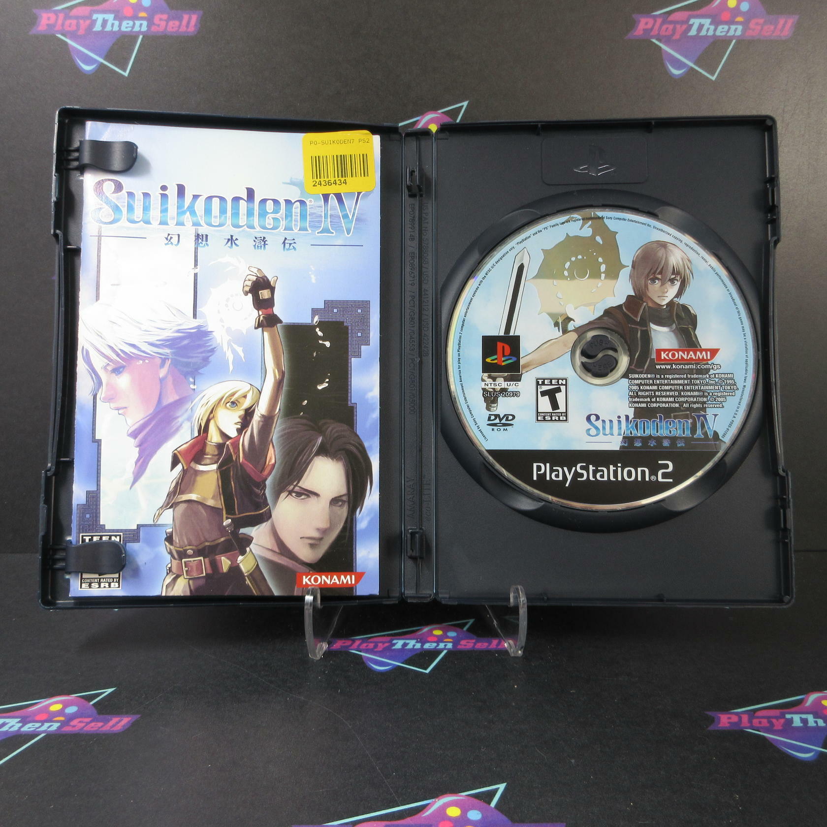 Suikoden IV PS2 PlayStation 2 MD Complete CIB - Very Good