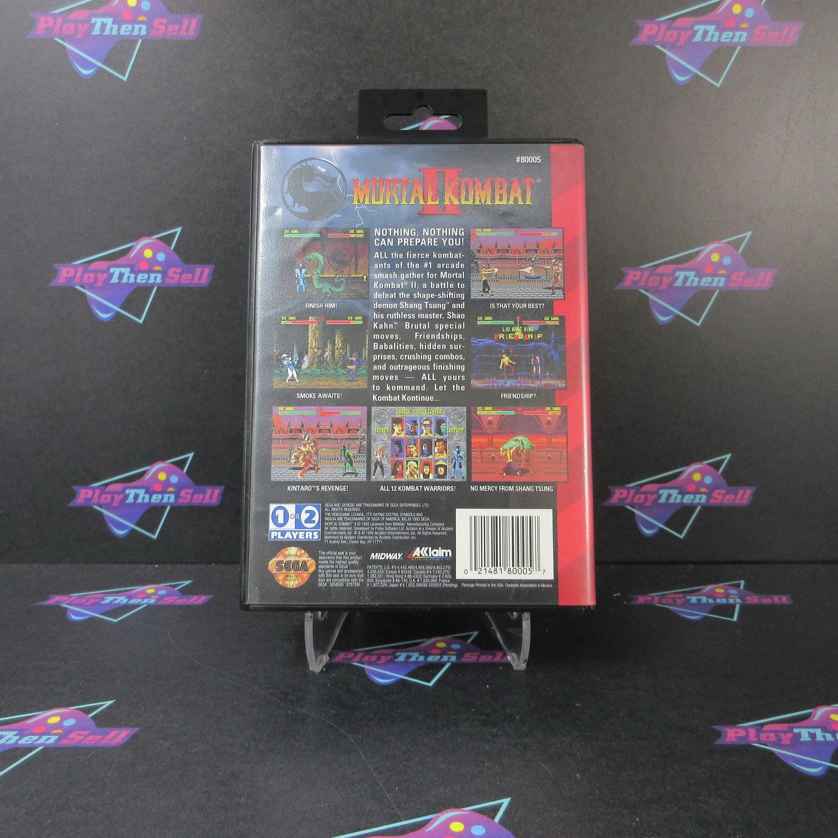 Mortal Kombat II Sega Genesis Authentic / Tested - Like New