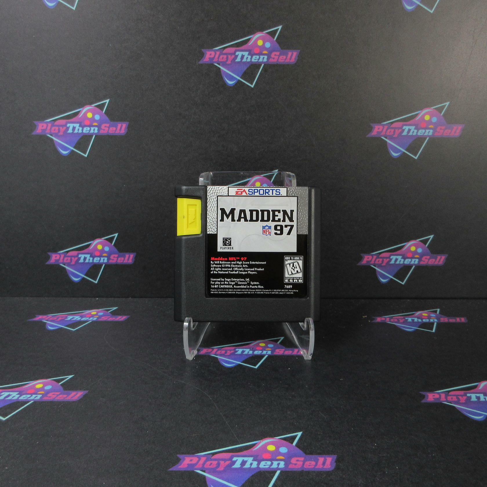 Madden NFL 97 Sega Genesis Authentic / Tested + Inserts/Reg Card/Poster - Like New