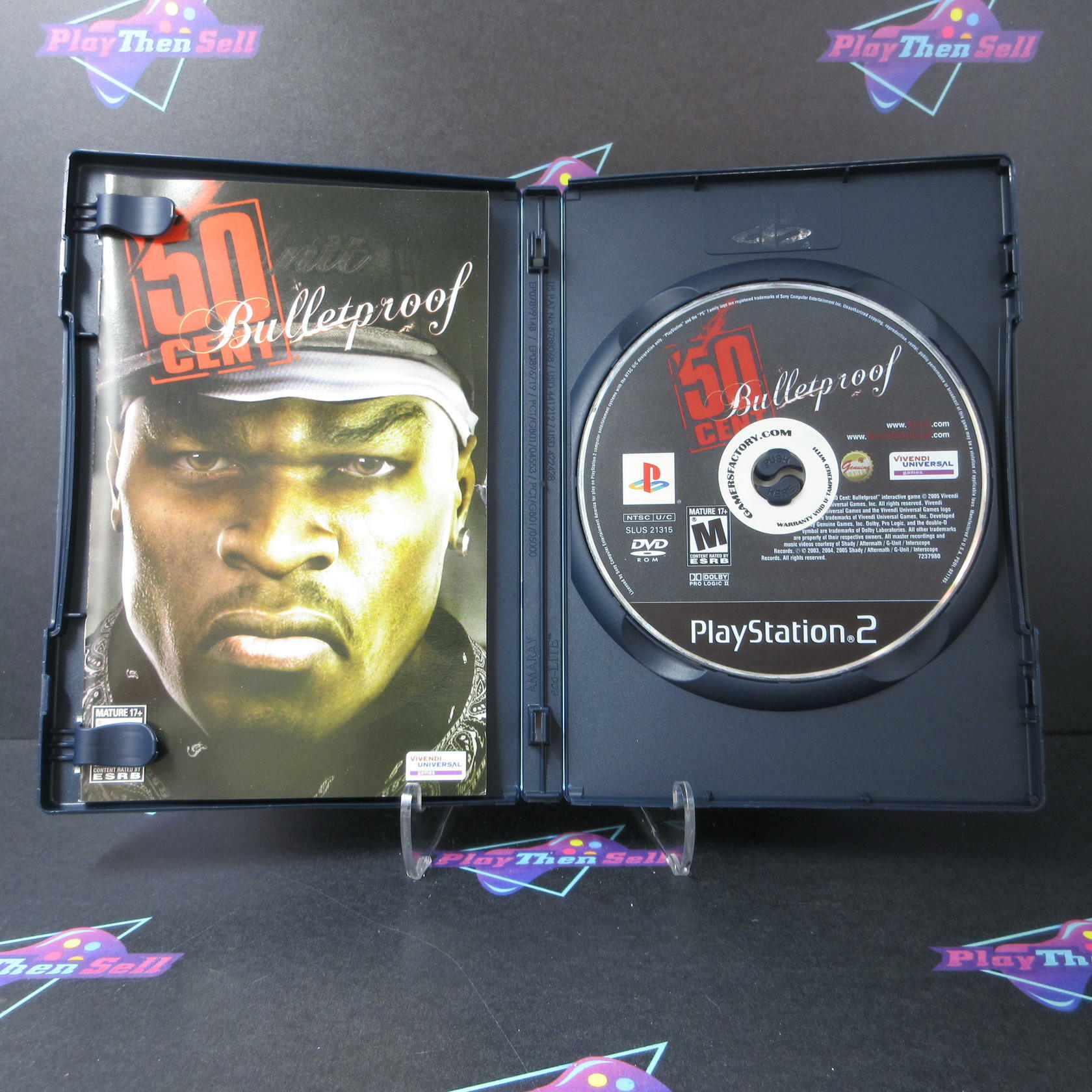 50 Cent Bulletproof PS2 PlayStation 2 AD/DD Complete CIB - Very Good