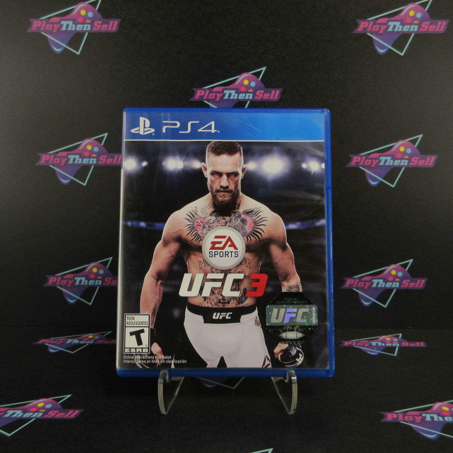 UFC 3 PS4 PlayStation 4 AD Complete CIB - Very Good