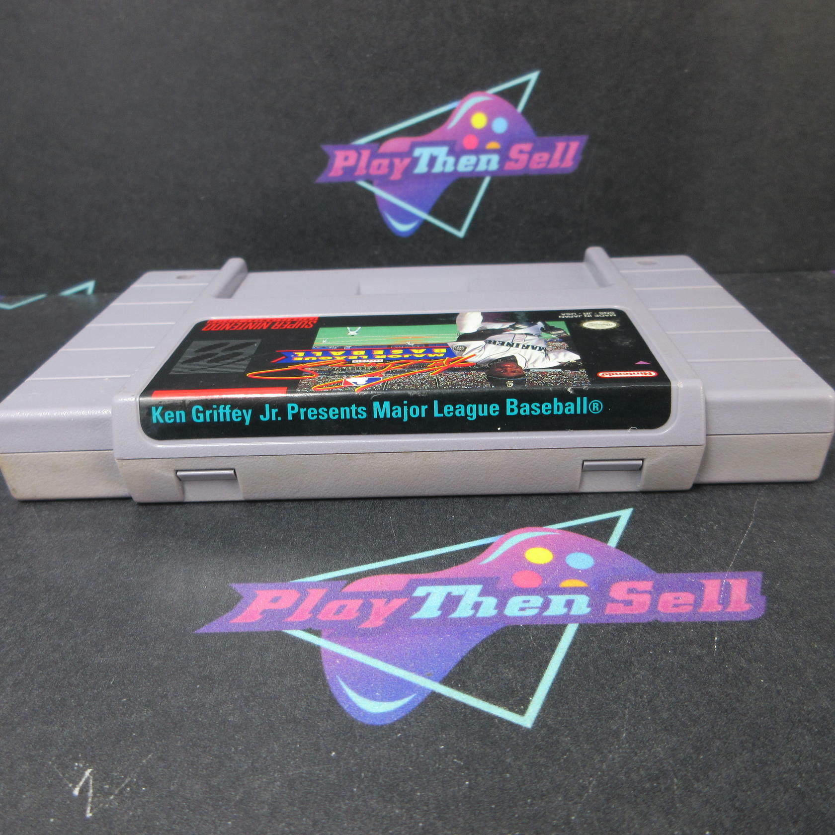 Ken Griffey Jr. Major League Baseball Nintendo SNES Cartridge Only AD Authentic - Very Good