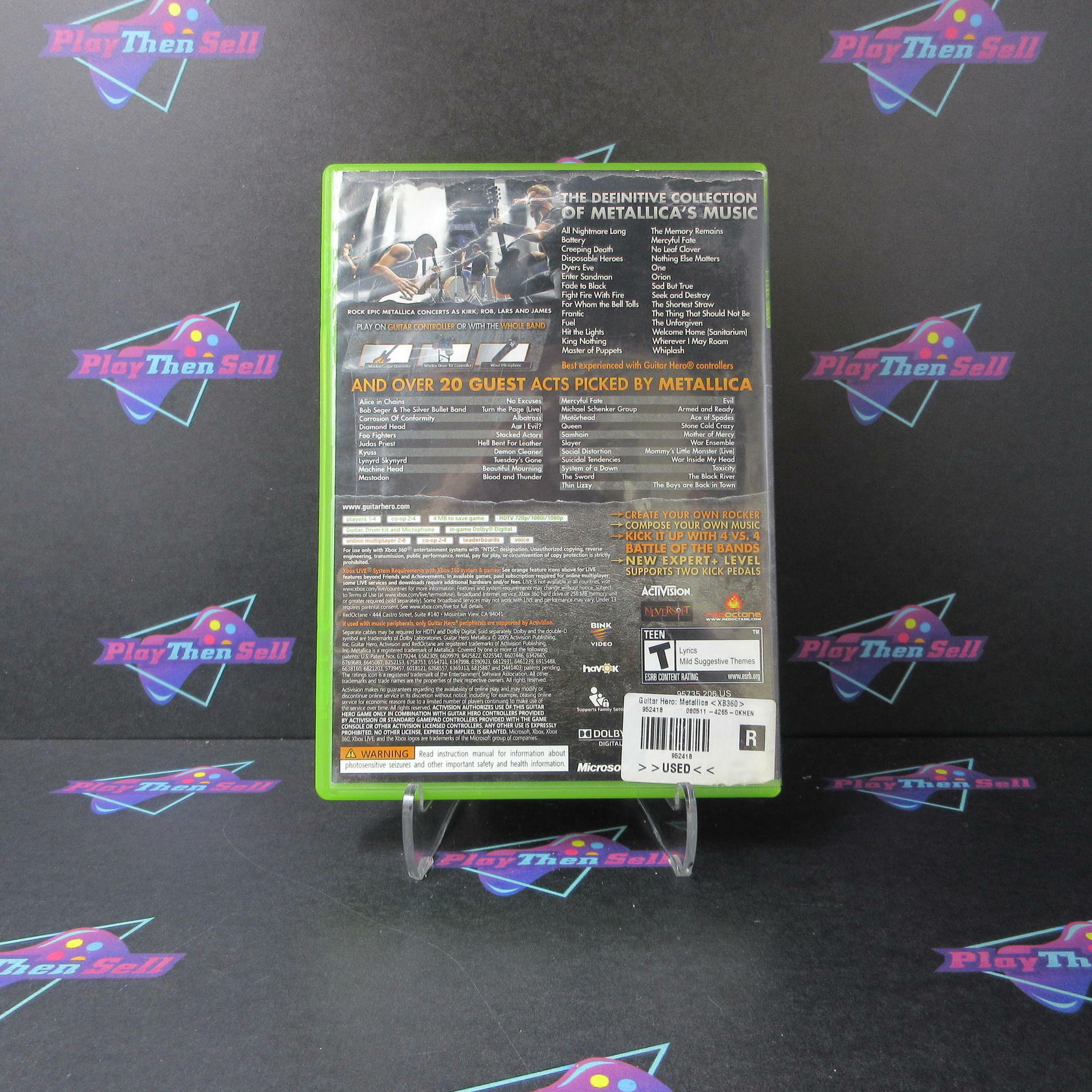 Guitar Hero Metallica Xbox 360 AD/NM - Very Good