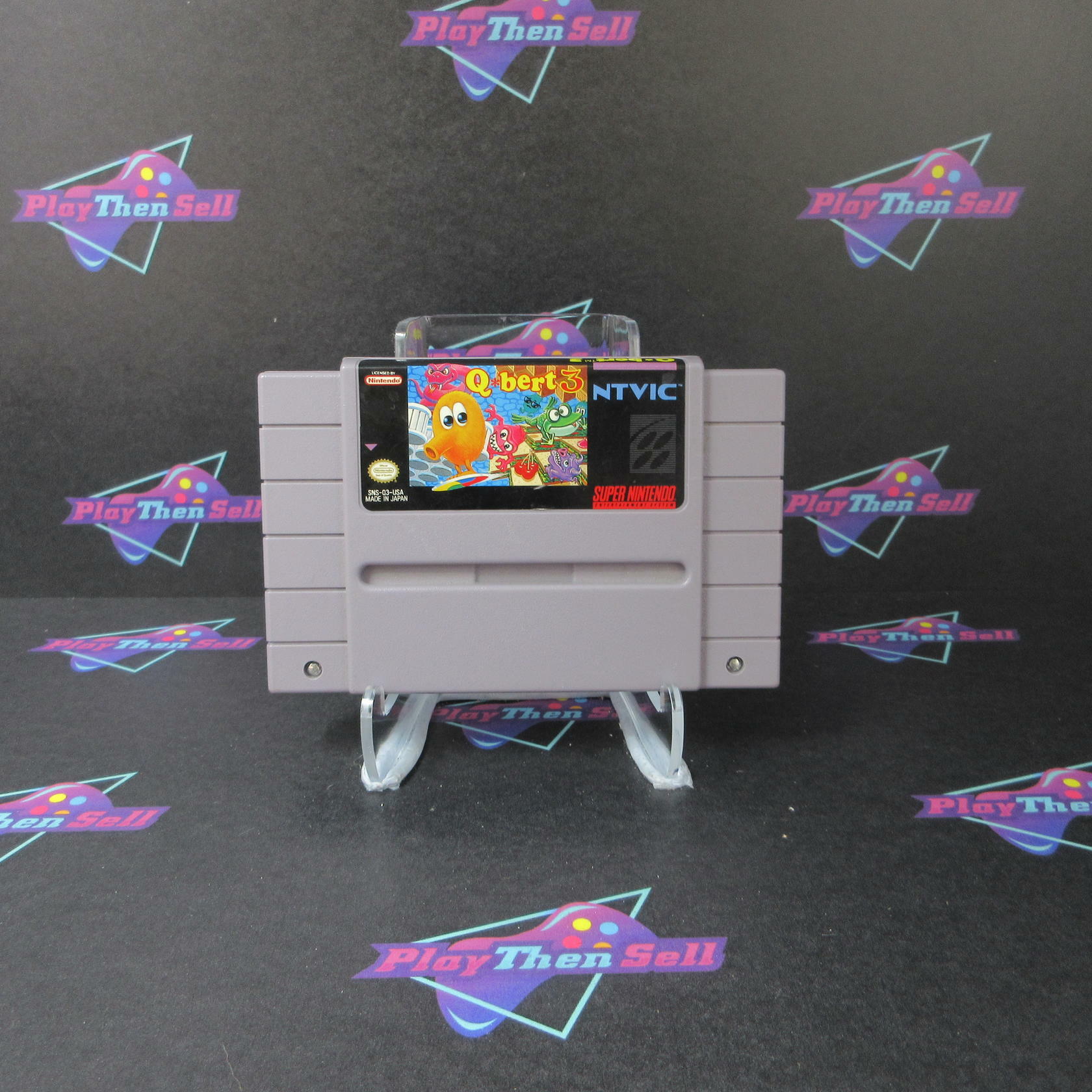 Q Bert 3 Super Nintendo SNES Cartridge Only Authentic / Tested - Very Good