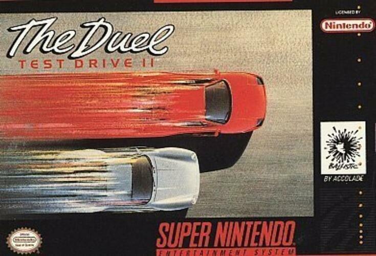 Duel Test Drive II Super Nintendo SNES Cartridge Only AD Authentic / Tested - Very Good