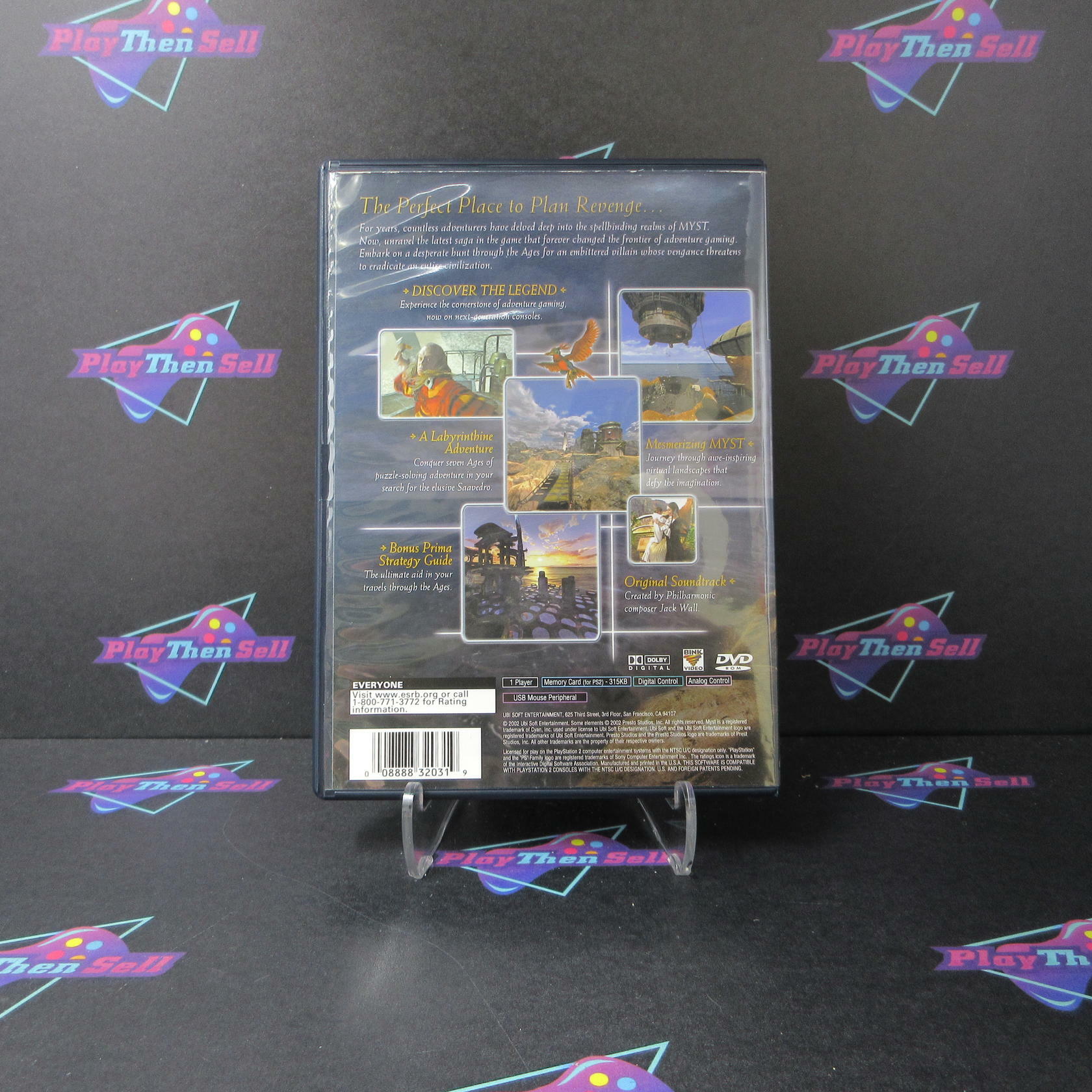 Myst III Exile PS2 PlayStation 2 AD/MD Complete CIB - Very Good