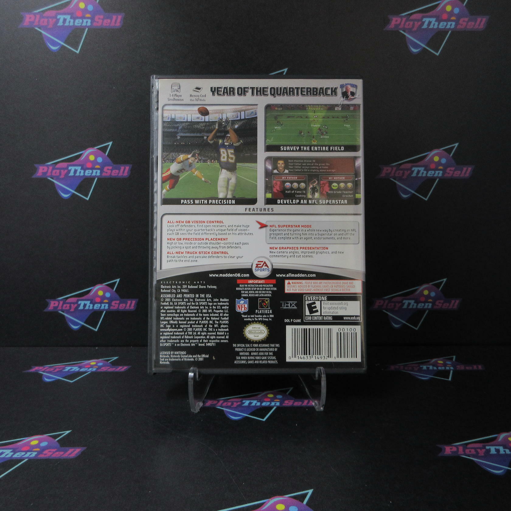 Madden NFL 2006 Nintendo Gamecube AD/MD Complete CIB - Very Good