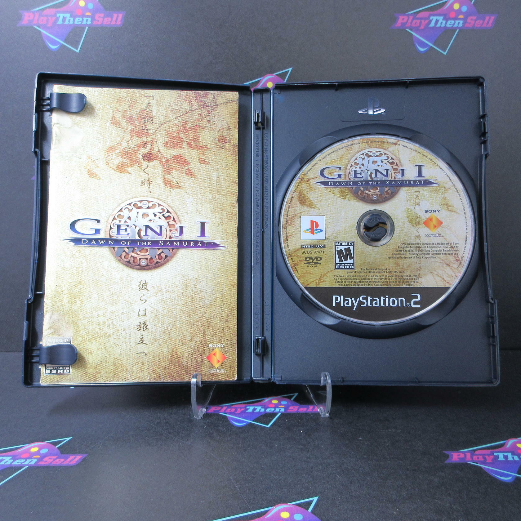Genji Dawn of the Samurai PS2 PlayStation 2 MD Complete CIB - Very Good