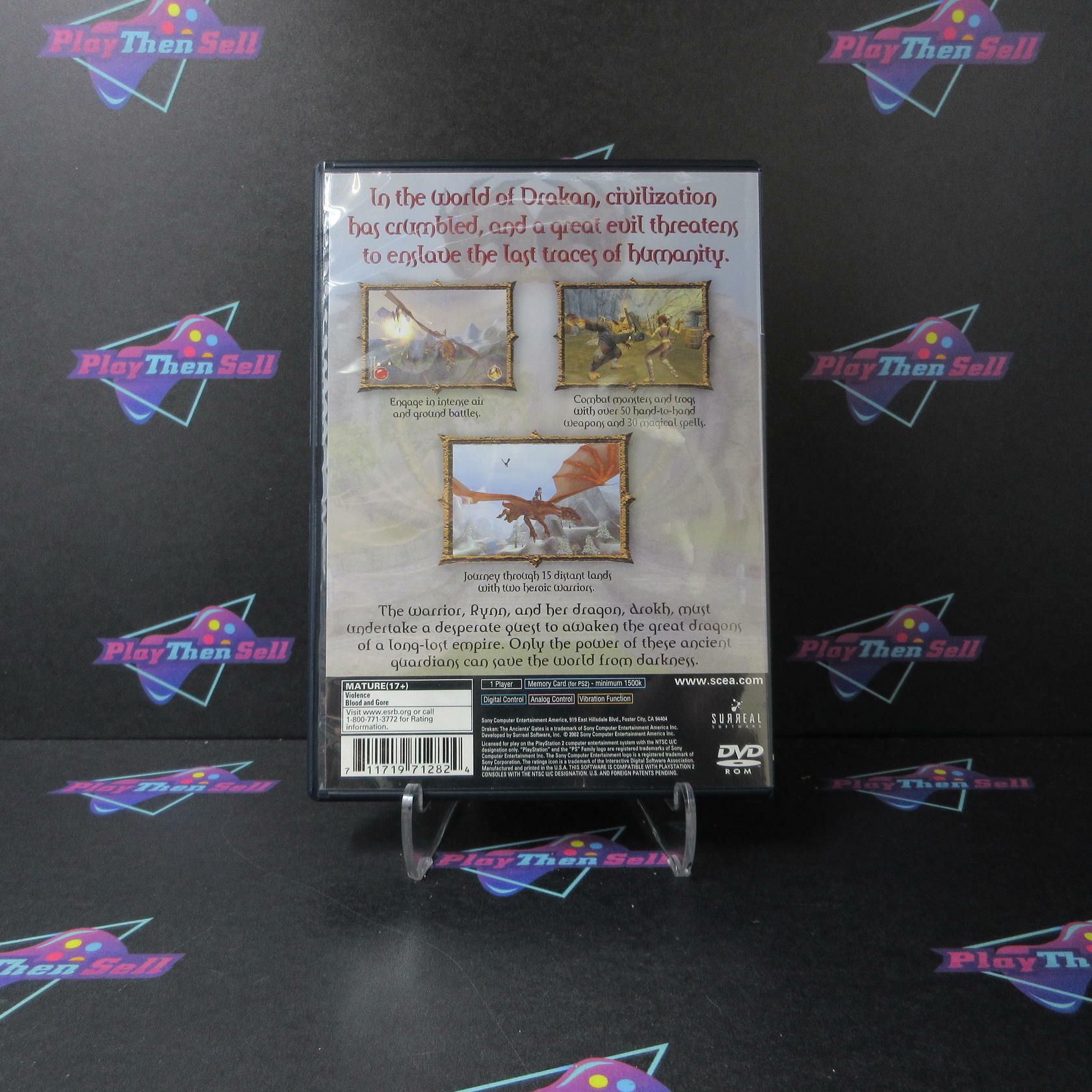 Drakan The Ancients' Gates PS2 PlayStation 2 MD Complete CIB - Very Good
