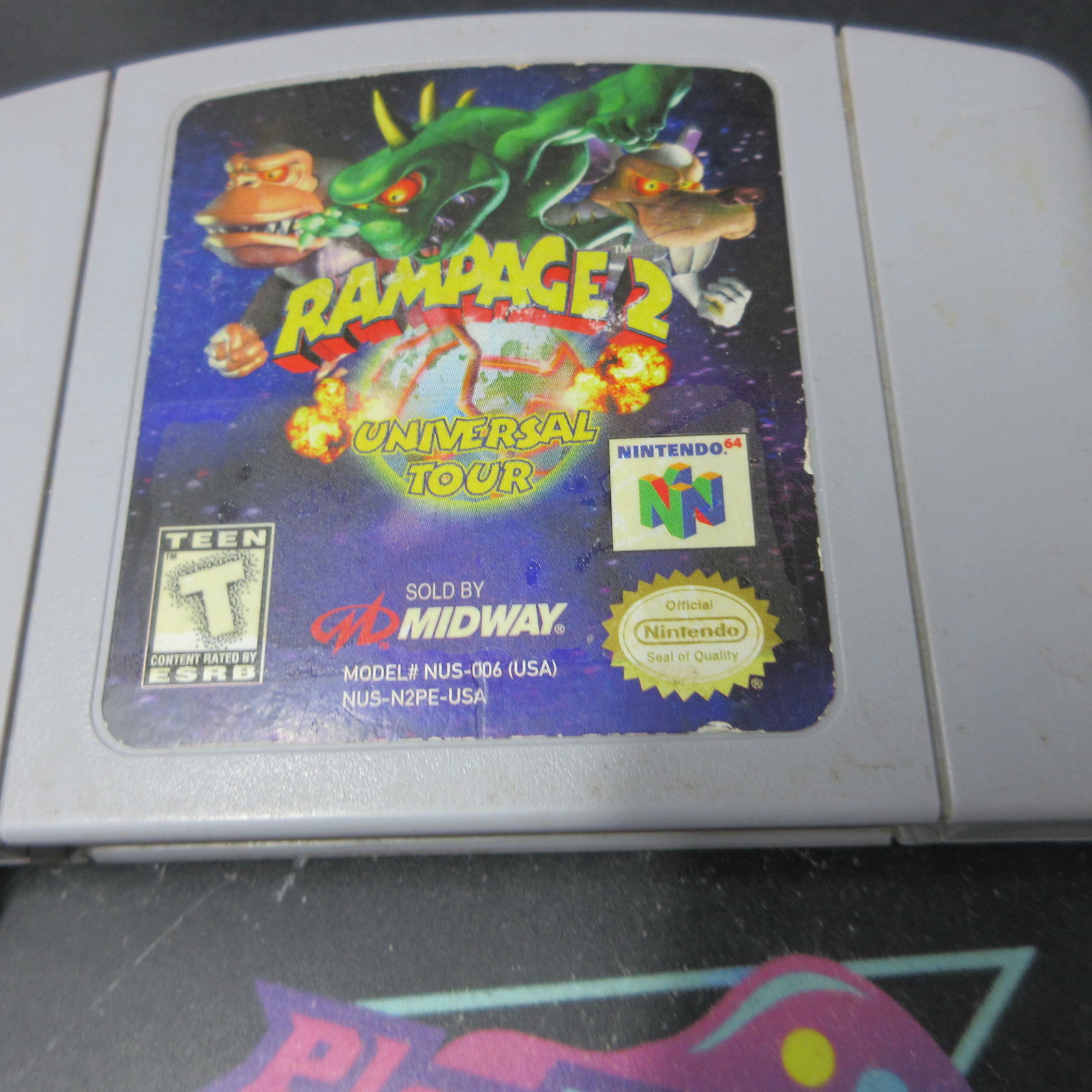 Rampage 2 Universal Tour Nintendo 64 N64 Cartridge Only AD Authentic / Tested - Very Good