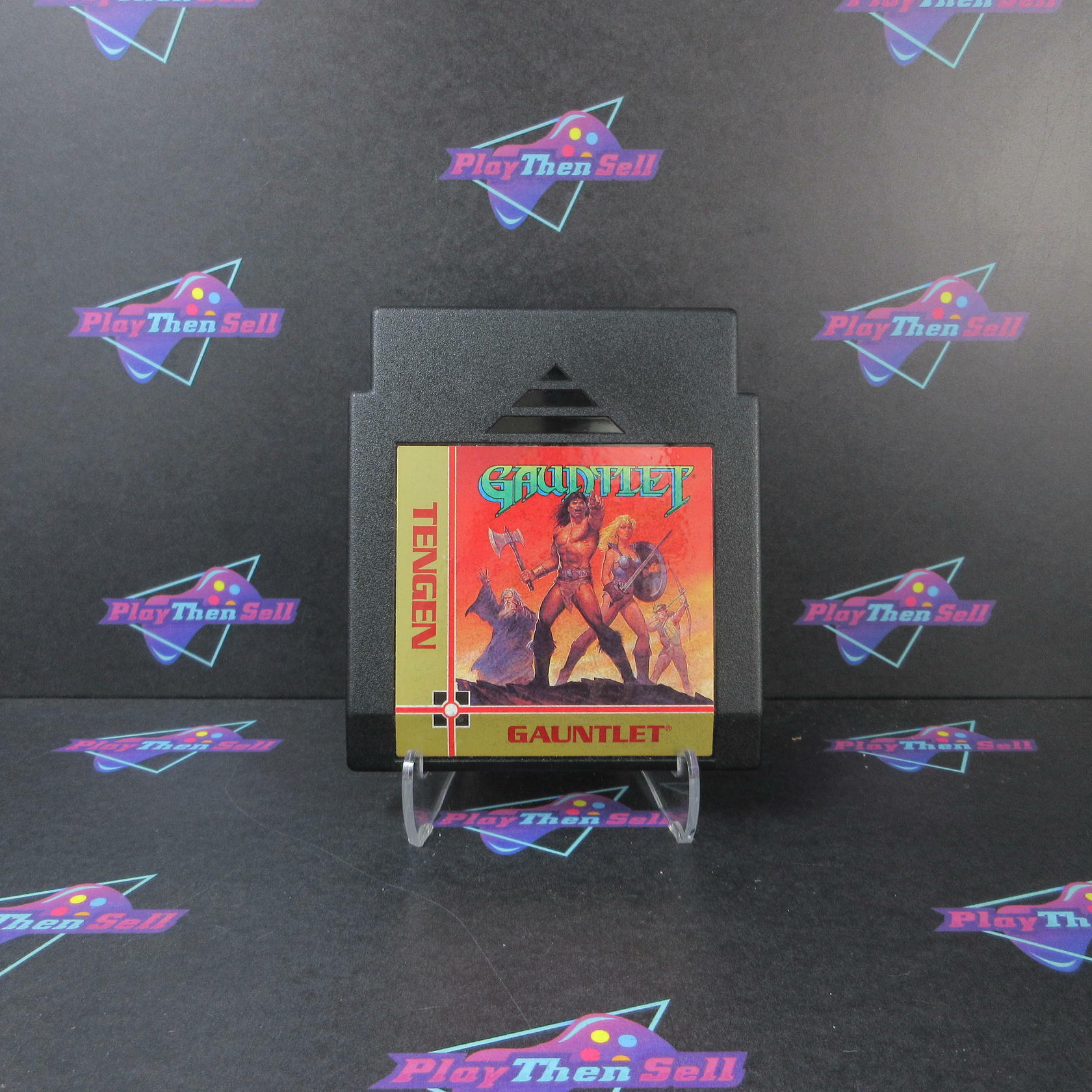 Gauntlet Tengen + Sleeve Nintendo NES Cartridge Only Authentic / Tested - Very Good