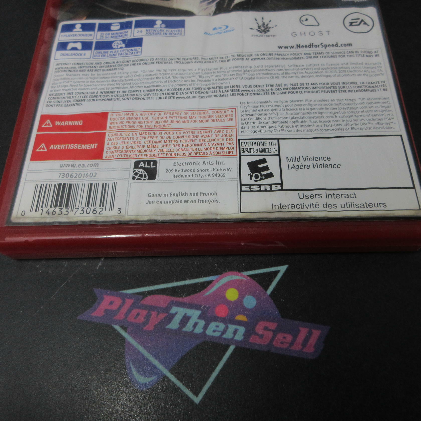 Need For Speed Rivals PH PS4 PlayStation 4 AD Complete CIB - Very Good