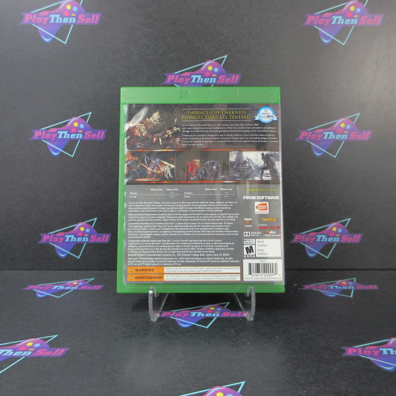 Dark Souls III Xbox One AD Complete CIB - Very Good