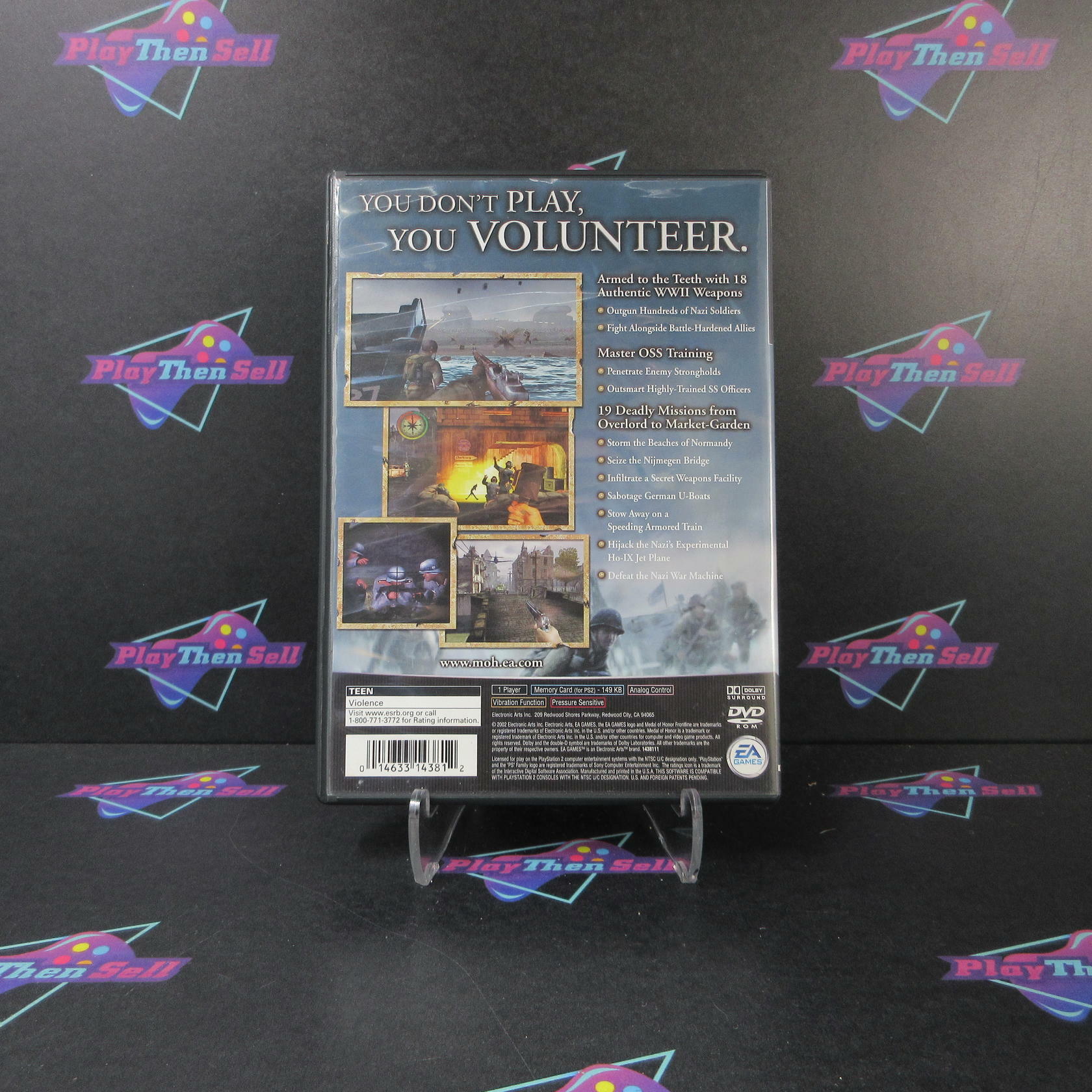 Medal of Honor Frontline PS2 PlayStation 2 MD Complete - Very Good