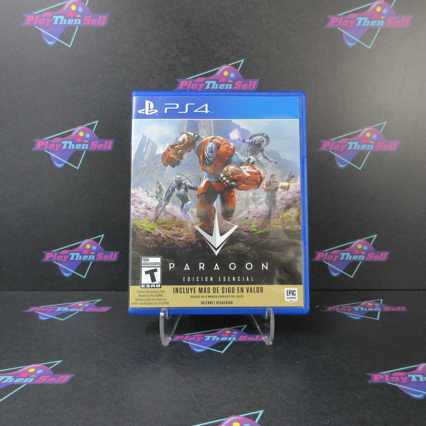 Paragon Essentials Edition Spanish Art PS4 PlayStation 4 AD Complete CIB - Very Good