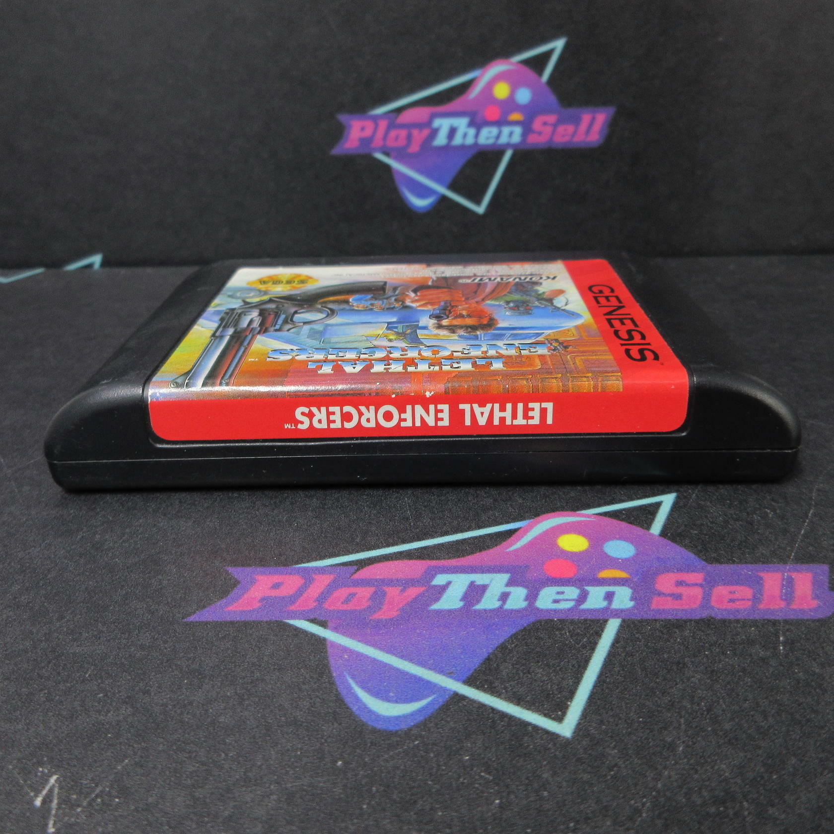 Lethal Enforcers Sega Genesis Cart Only Authentic / Tested - Very Good