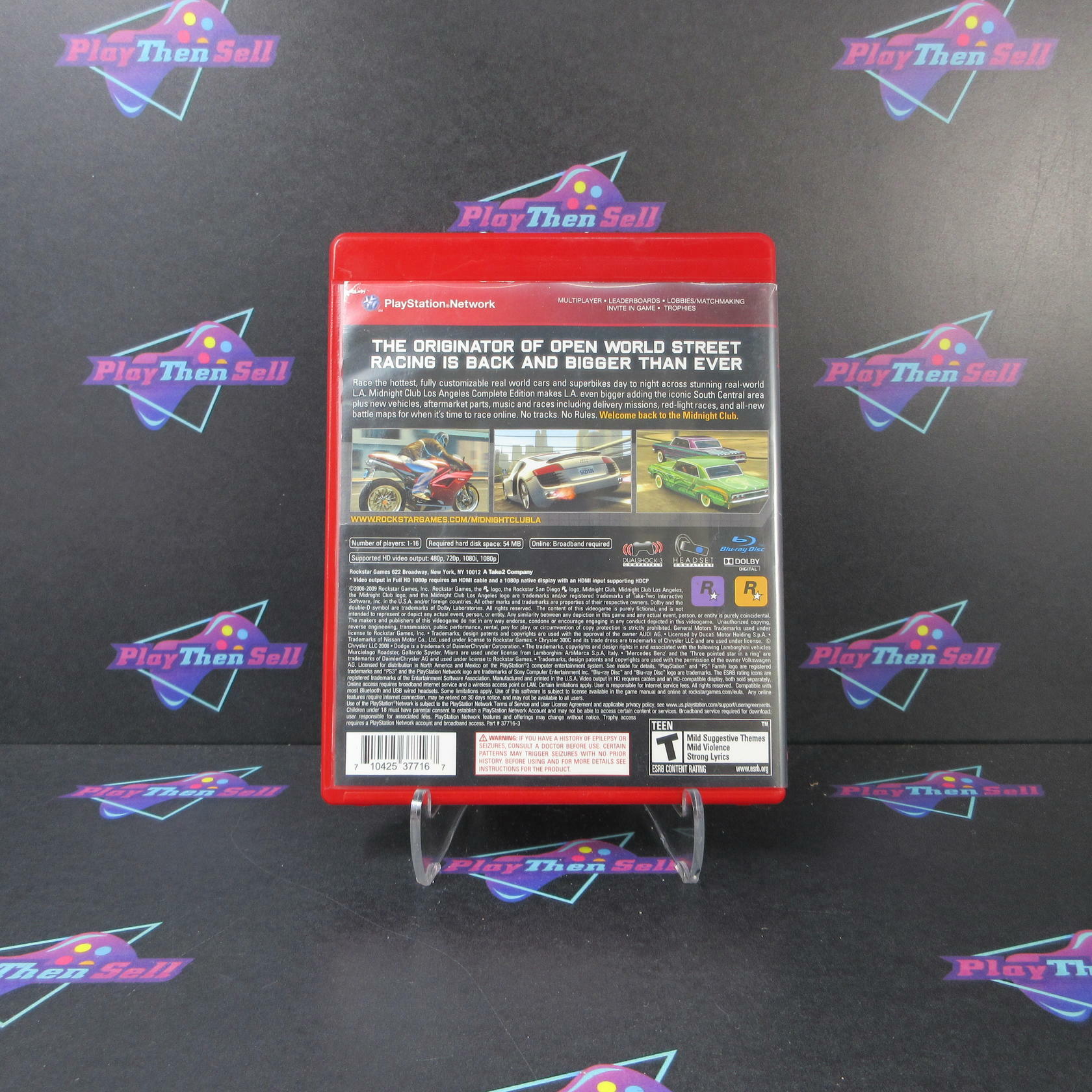 Midnight Club Los Angeles Complete Edition GH PlayStation 3 AD/NM - Very Good