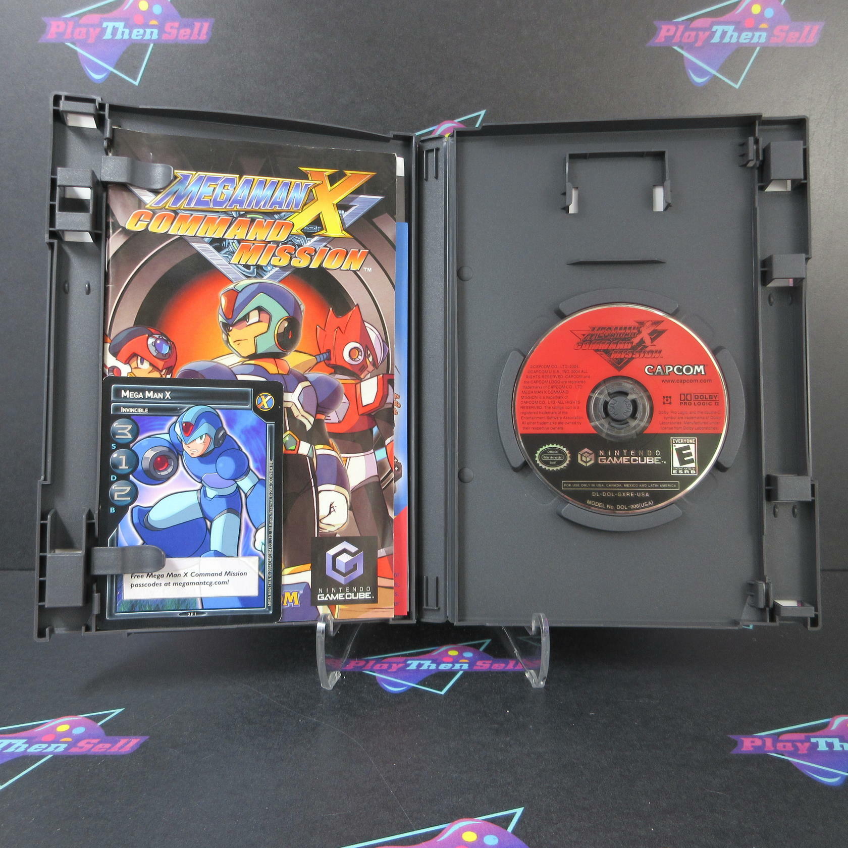 Mega Man X Command Mission + Trading Card Nintendo Gamecube AD Complete CIB - Very Good