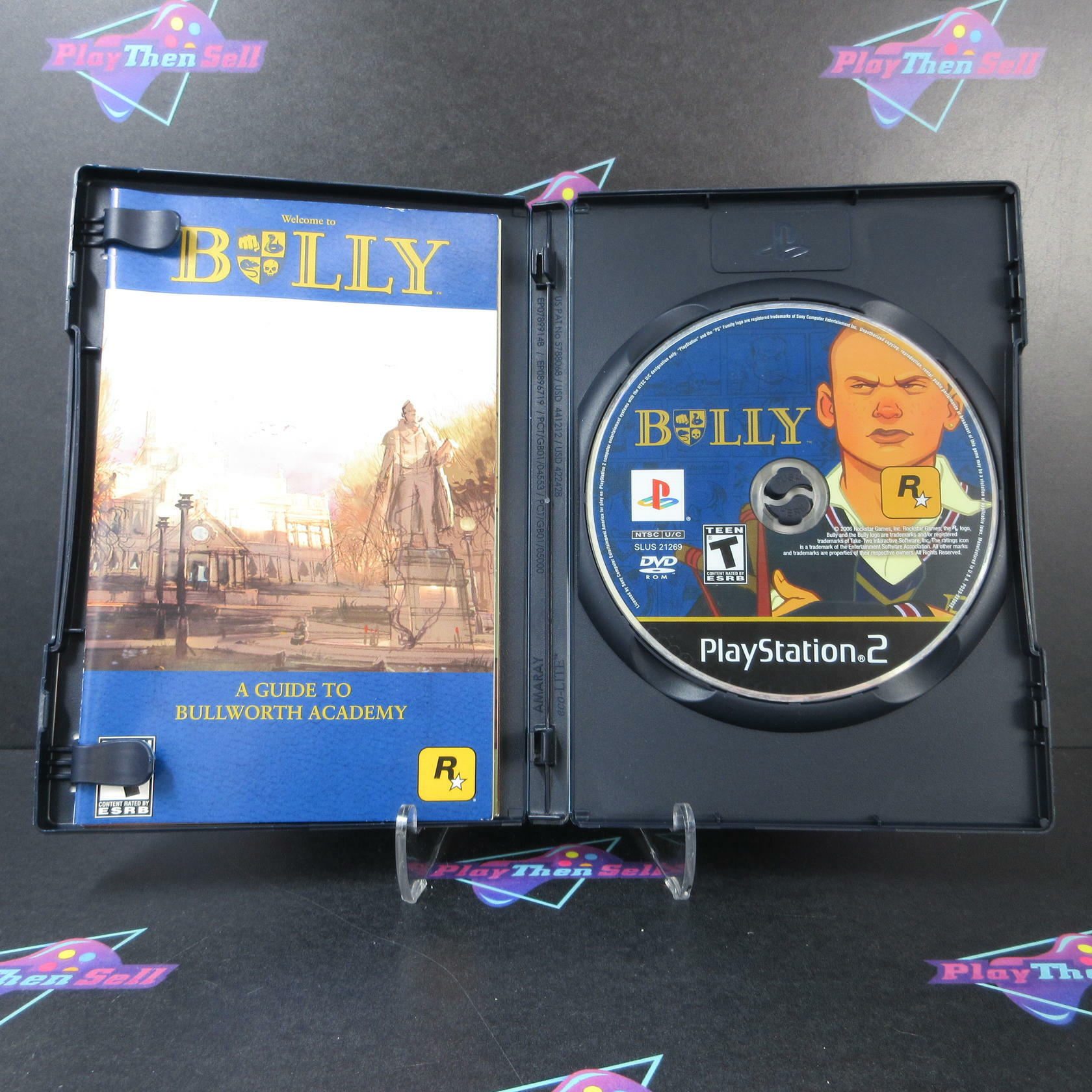 Bully GH BL Disc + Poster PS2 PlayStation 2 AD Complete CIB - Very Good