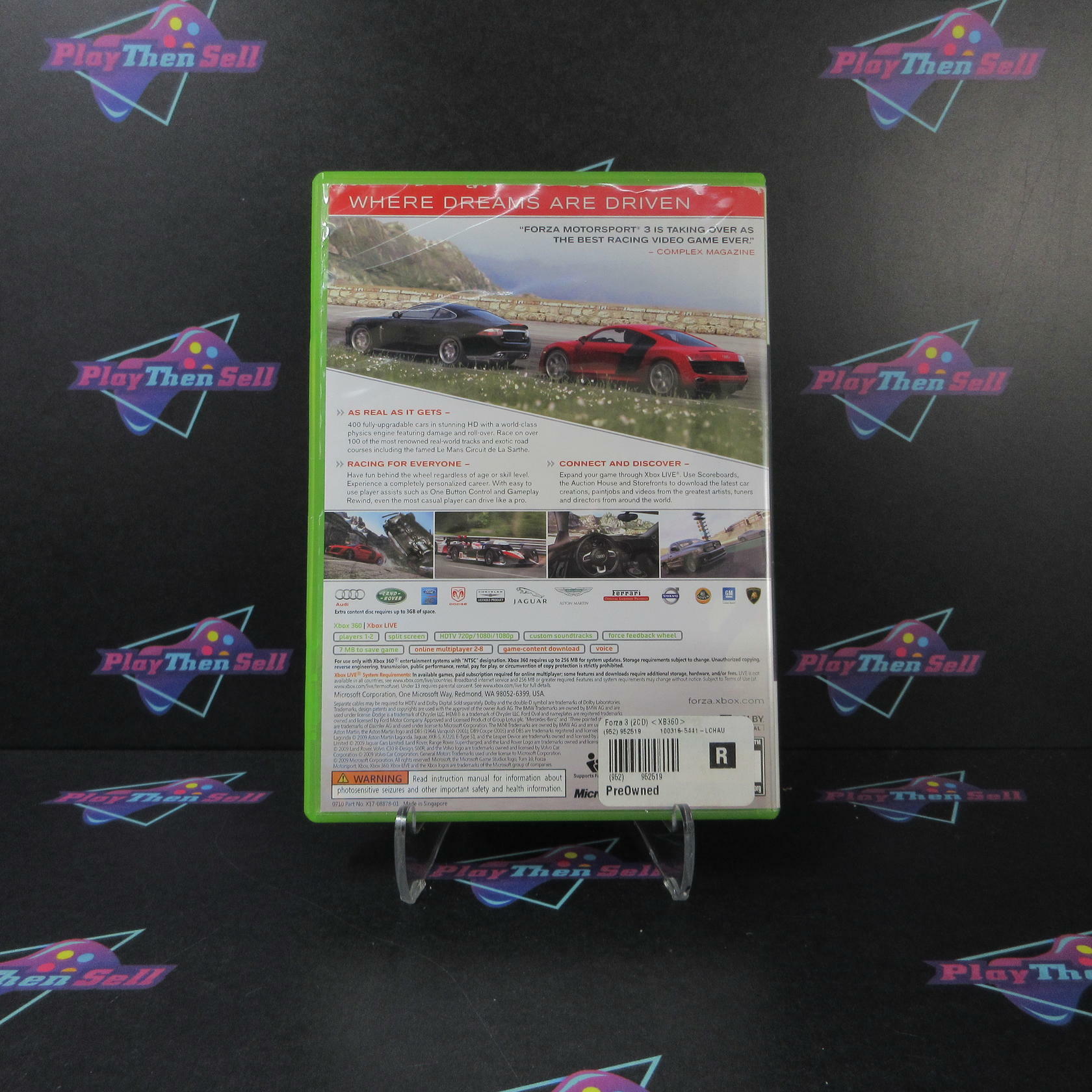 Forza Motorsport 3 Xbox 360 AD Complete CIB - Very Good