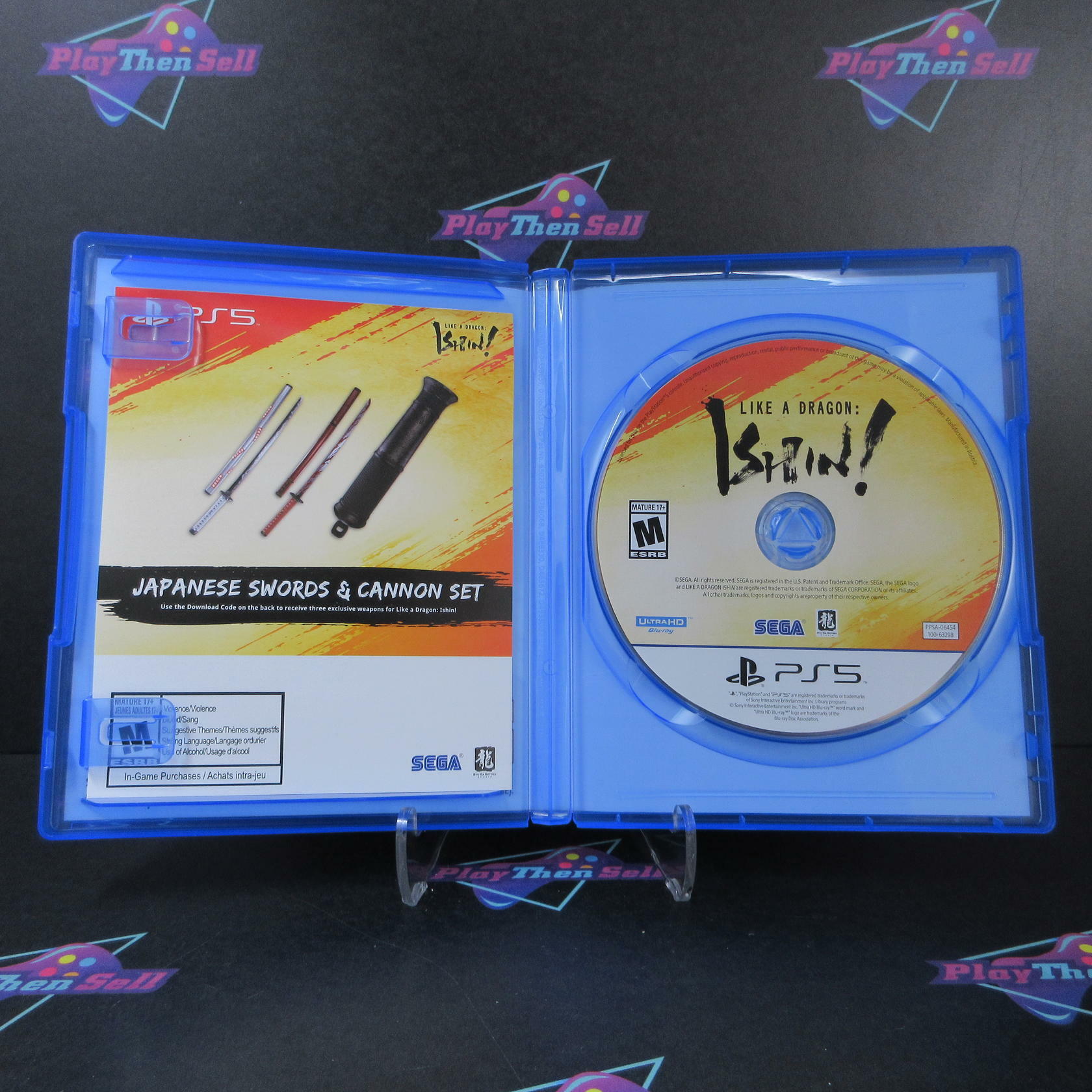 Like a Dragon Ishin! PS5 PlayStation 5 + Sticker - Like New