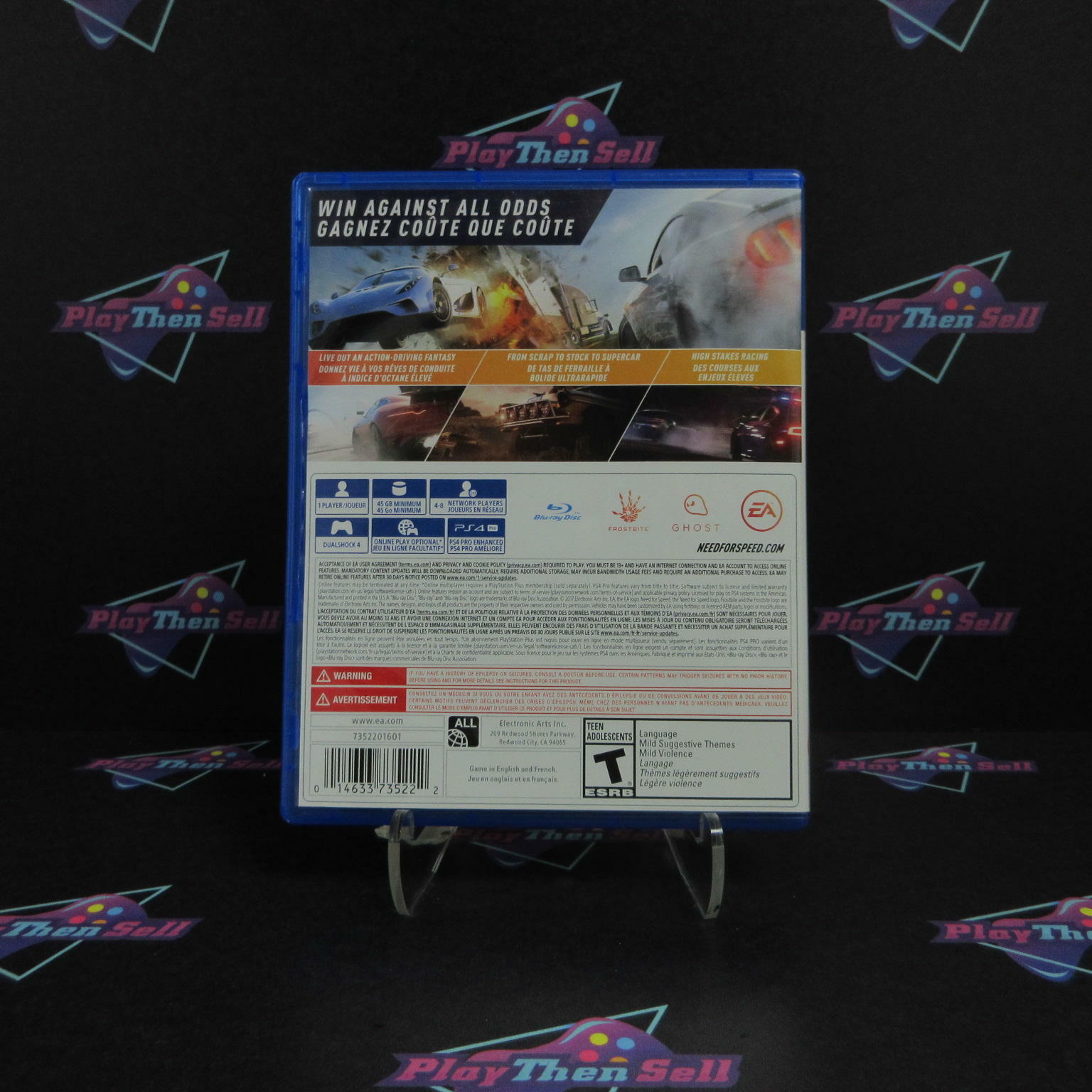 Need for Speed Payback PS4 PlayStation 4 - Like New