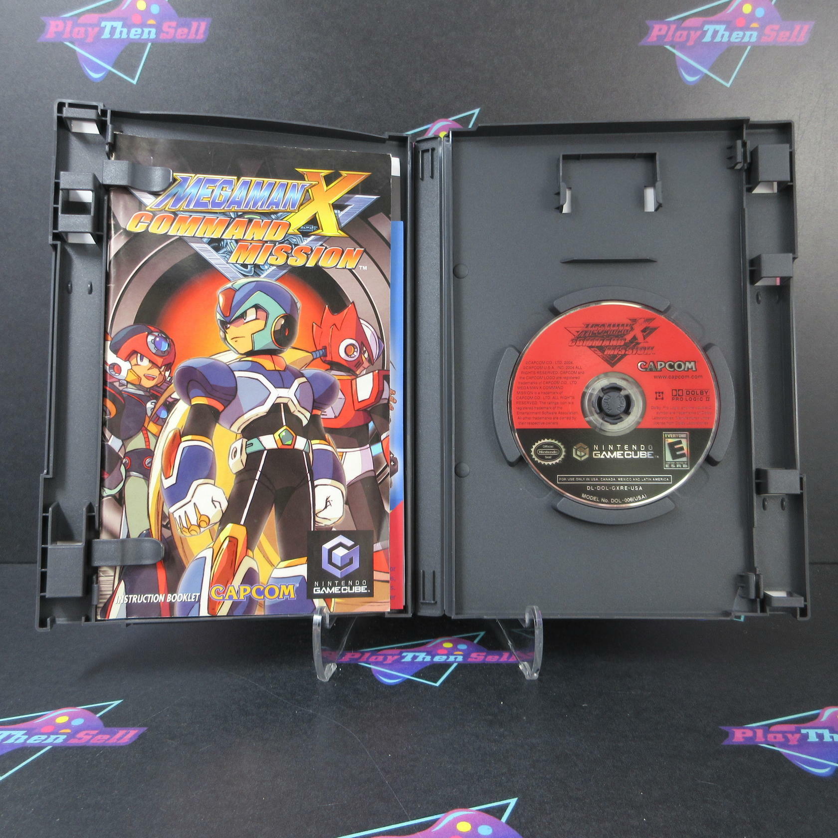 Mega Man X Command Mission + Trading Card Nintendo Gamecube AD Complete CIB - Very Good