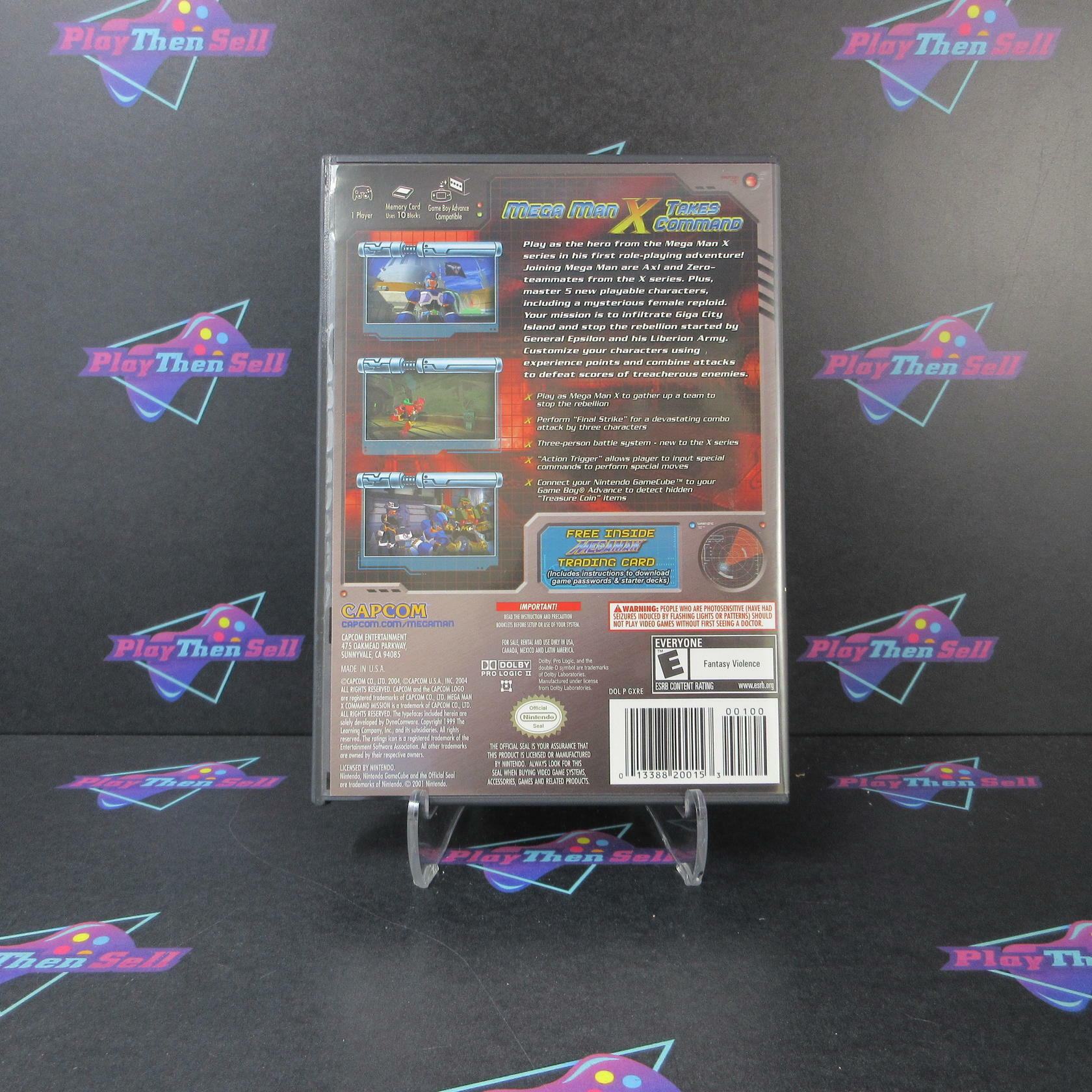 Mega Man X Command Mission + Trading Card Nintendo Gamecube AD Complete CIB - Very Good