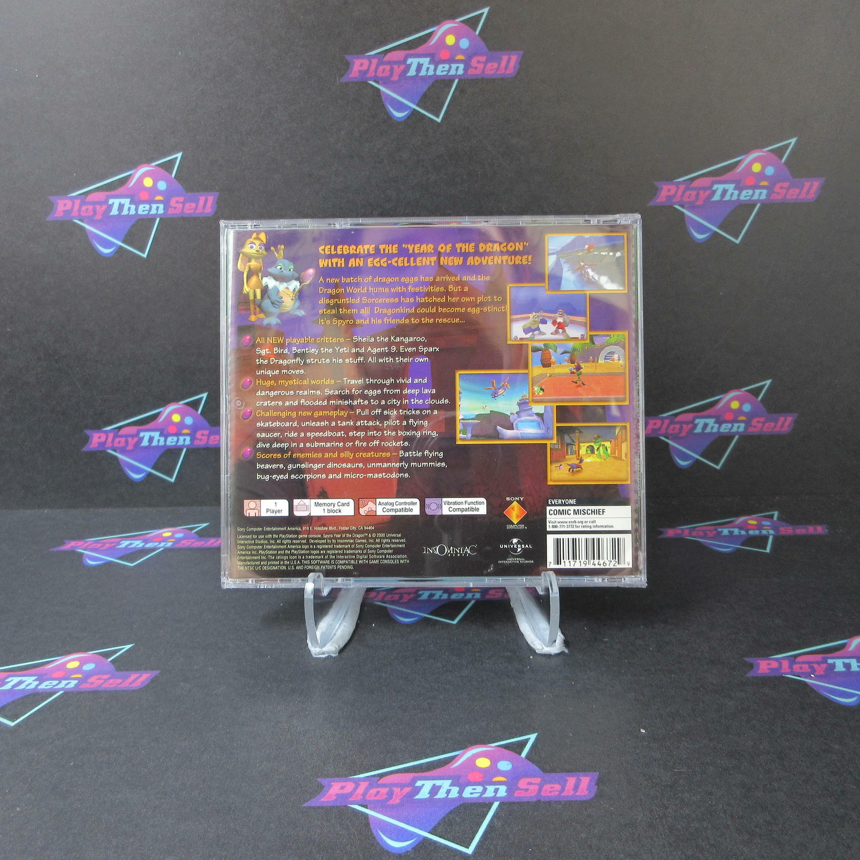 Spyro Year of the Dragon GH PS1 PlayStation 1 MD Complete CIB - Very Good