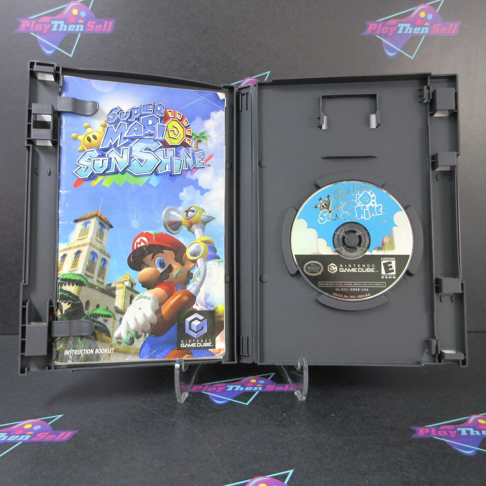 Super Mario Sunshine Nintendo GameCube K-Mart MD Complete CIB - Very Good
