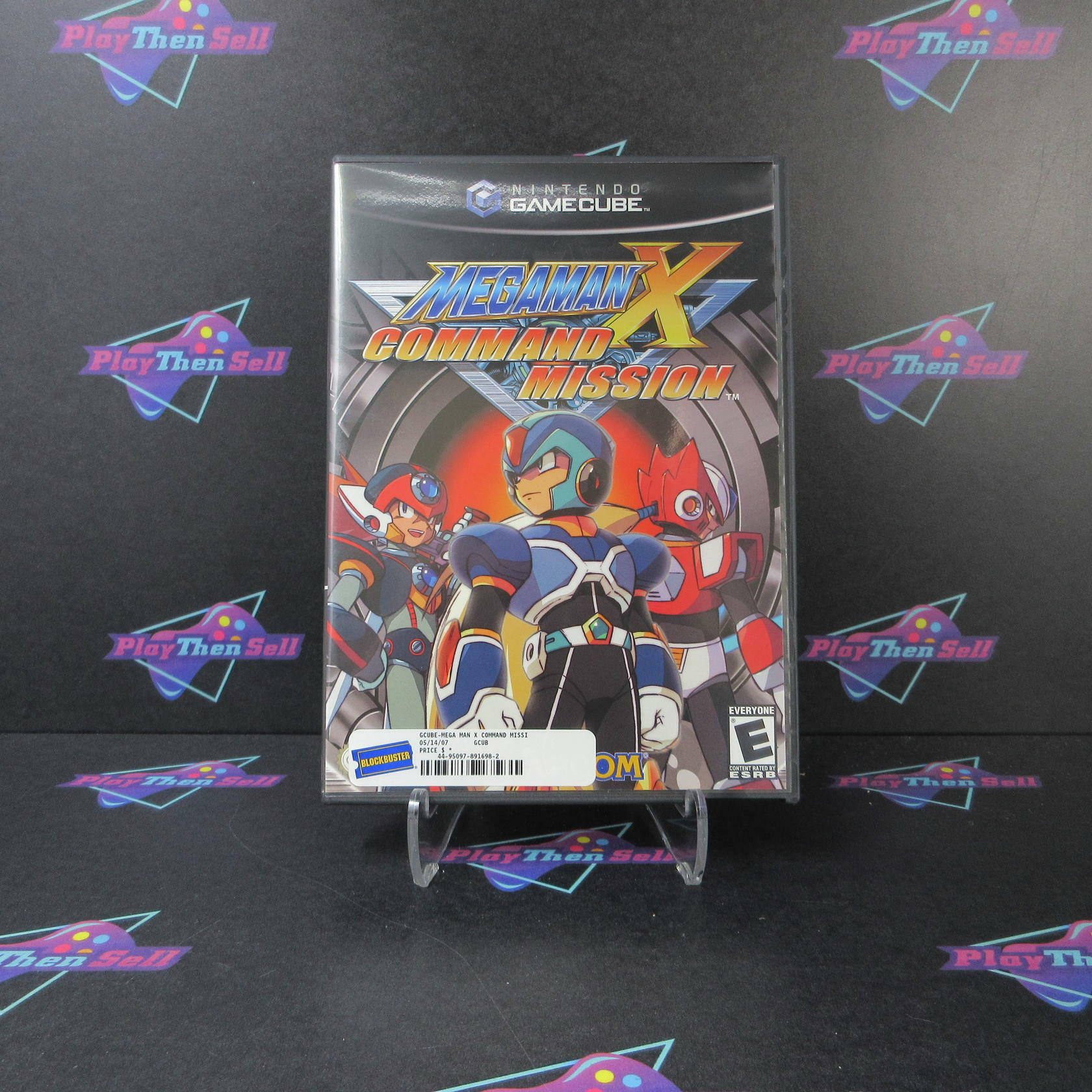 Mega Man X Command Mission + Trading Card Nintendo Gamecube AD Complete CIB - Very Good