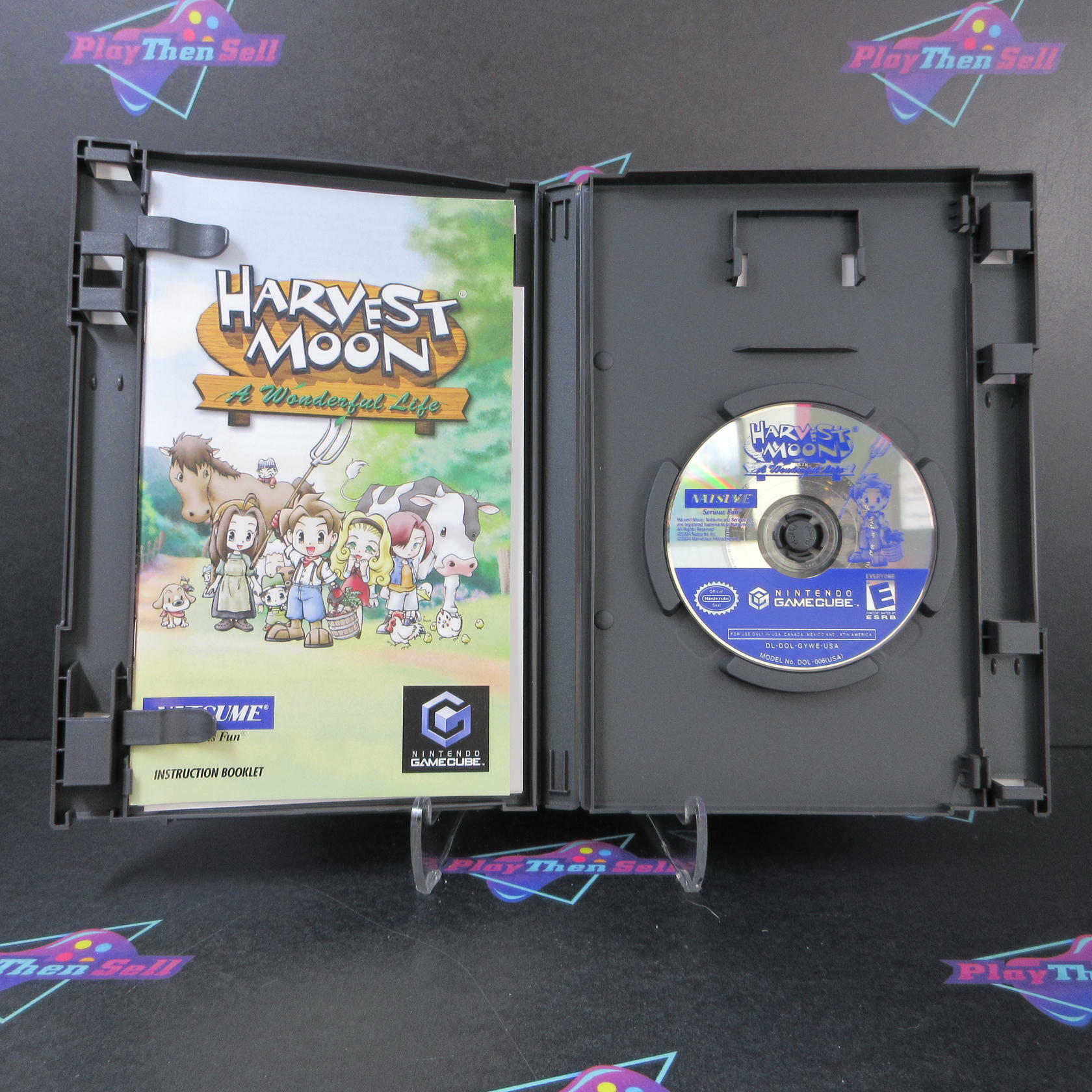 Harvest Moon A Wonderful Life Nintendo Gamecube Player's Choice + Reg Card - Like New