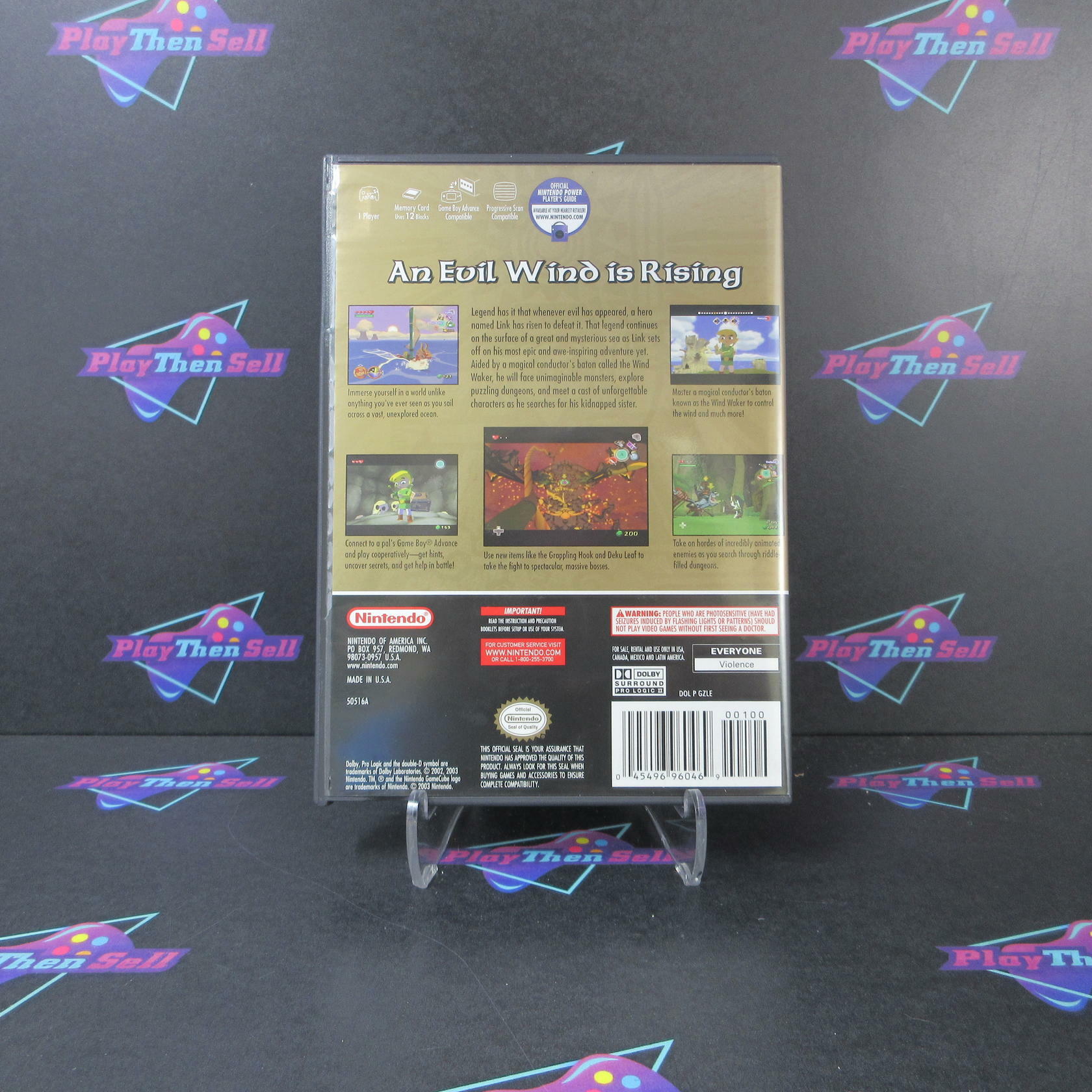 Legend of Zelda The Wind Waker Nintendo GameCube MD/DD Complete CIB - Very Good