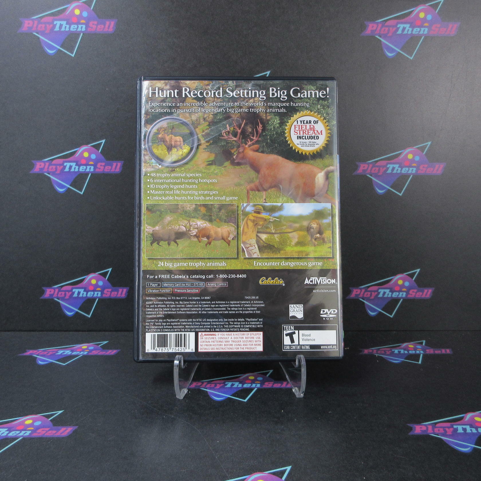 Cabela's Big Game Hunter 2008 PS2 PlayStation 2 DD/NM - Very Good