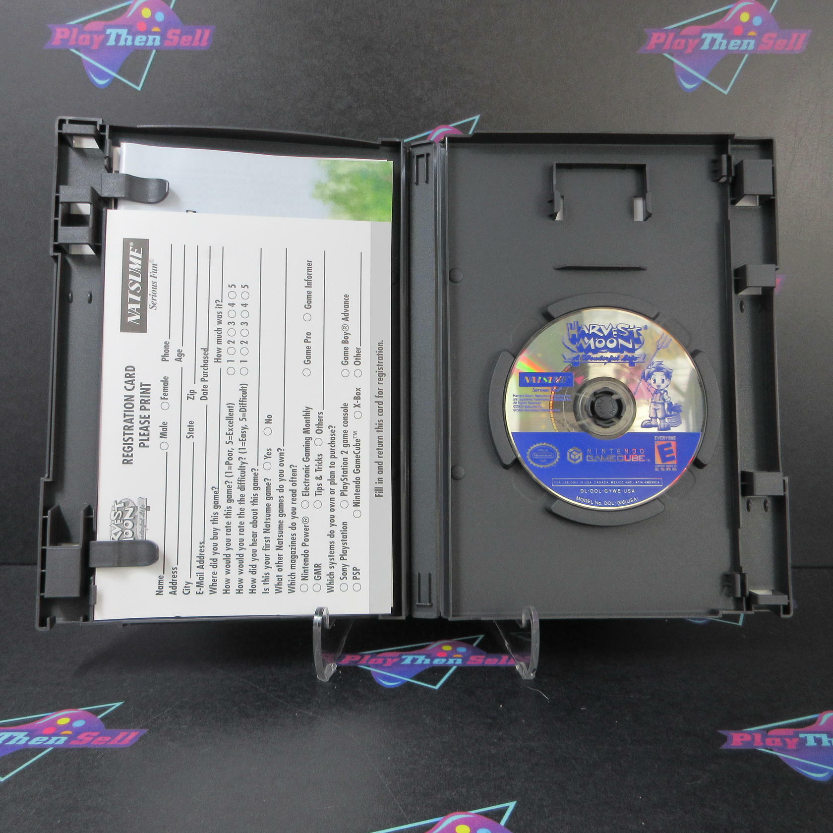 Harvest Moon A Wonderful Life Nintendo Gamecube Player's Choice + Reg Card - Like New