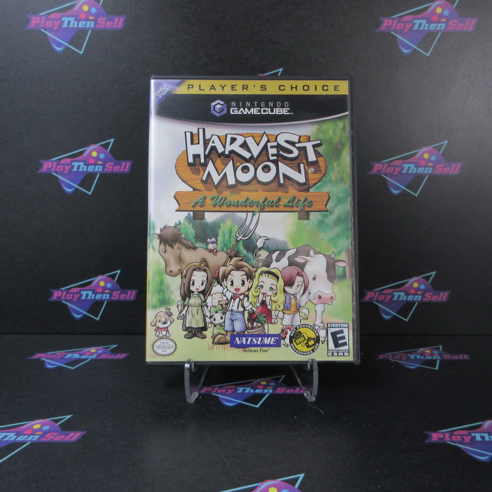 Harvest Moon A Wonderful Life Nintendo Gamecube Player's Choice + Reg Card - Like New