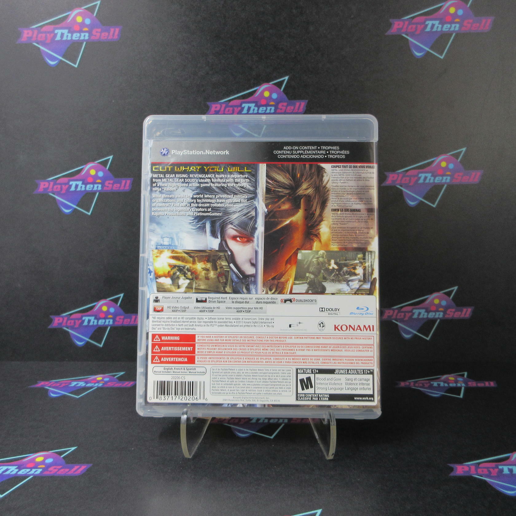 Metal Gear Rising Revengeance PS3 PlayStation 3 - Like New