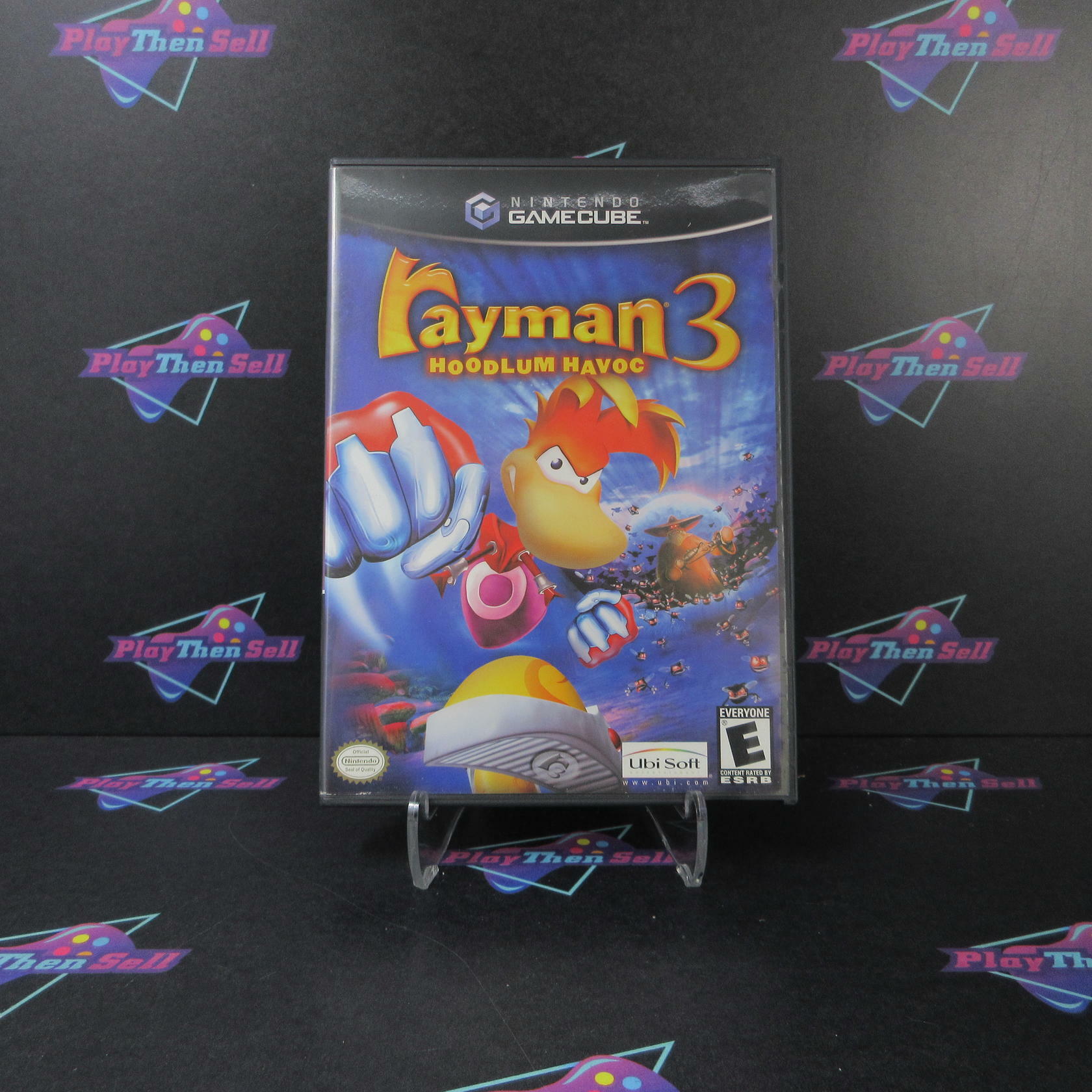 Rayman 3 Hoodlum Havoc + Reg Card Nintendo Gamecube AD Complete CIB - Very Good