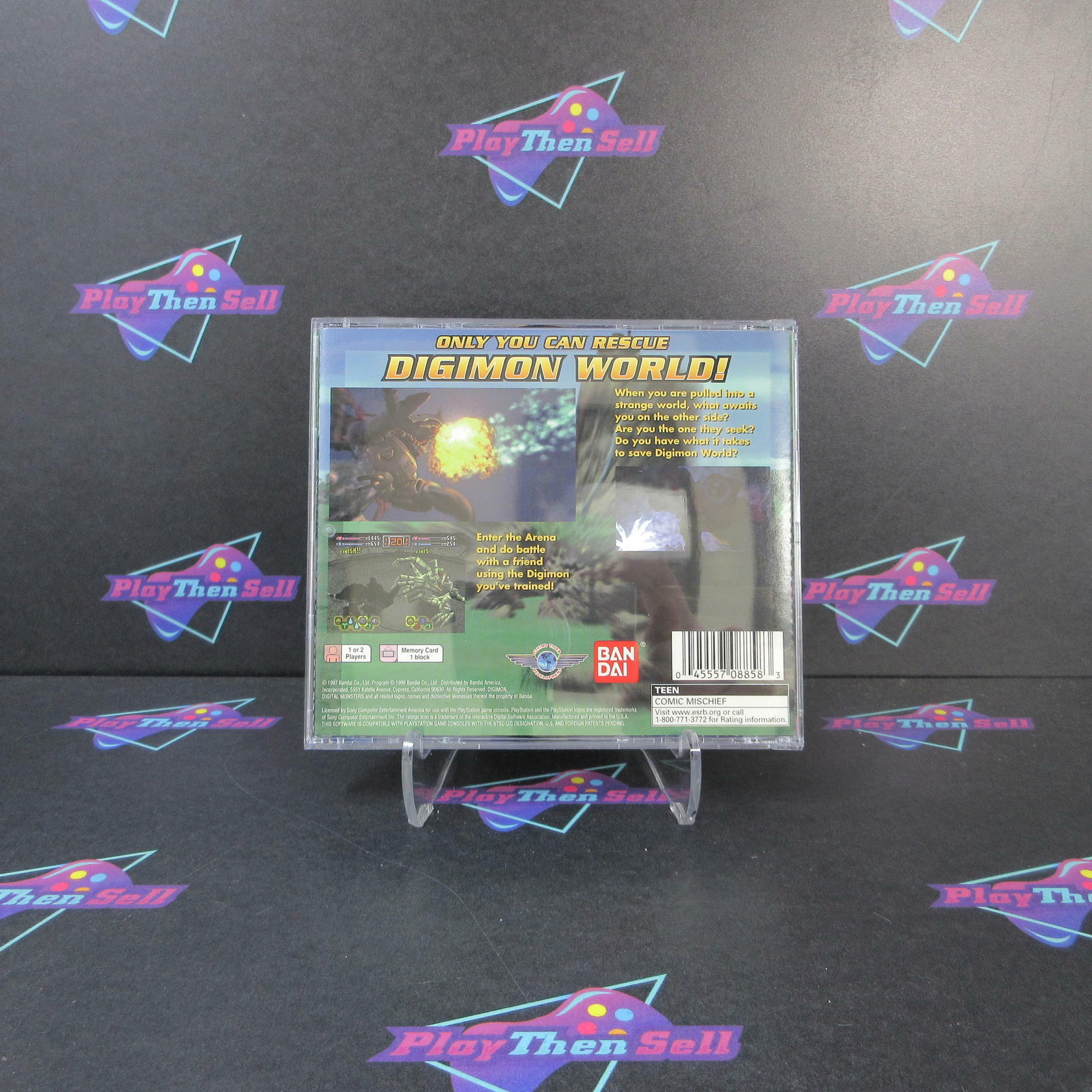 Digimon World GH PS1 PlayStation 1 MD Complete CIB - Very Good