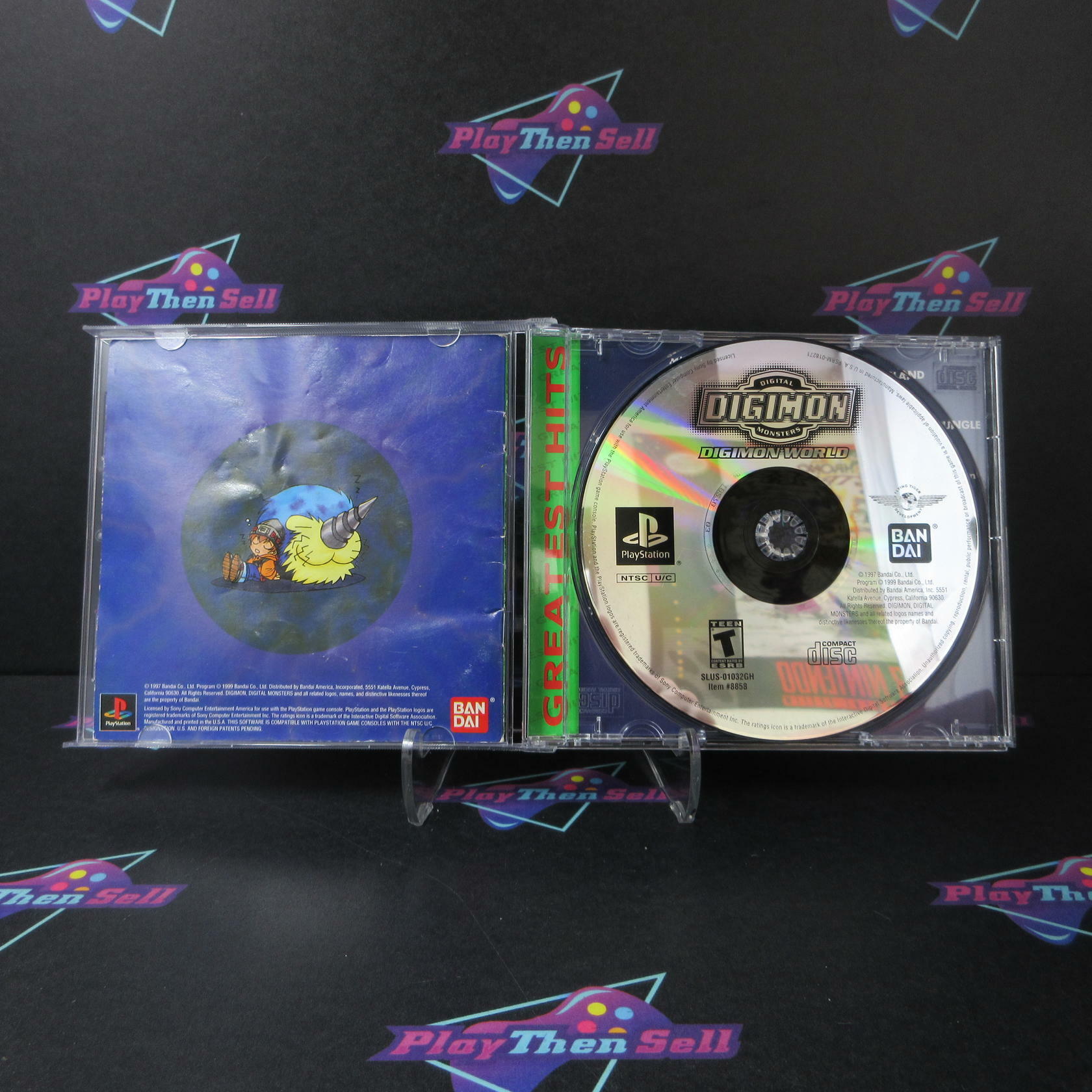 Digimon World GH PS1 PlayStation 1 MD Complete CIB - Very Good