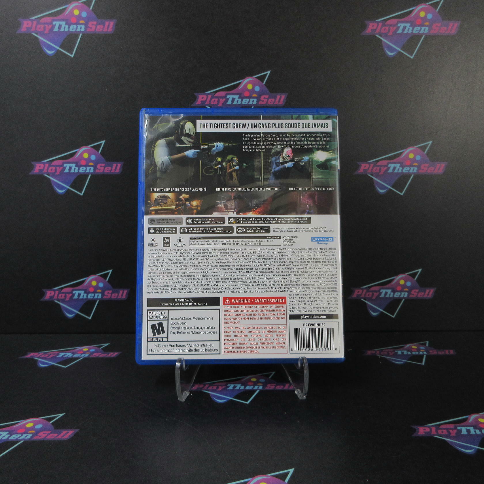 Payday 3 PS5 PlayStation 5 - Like New