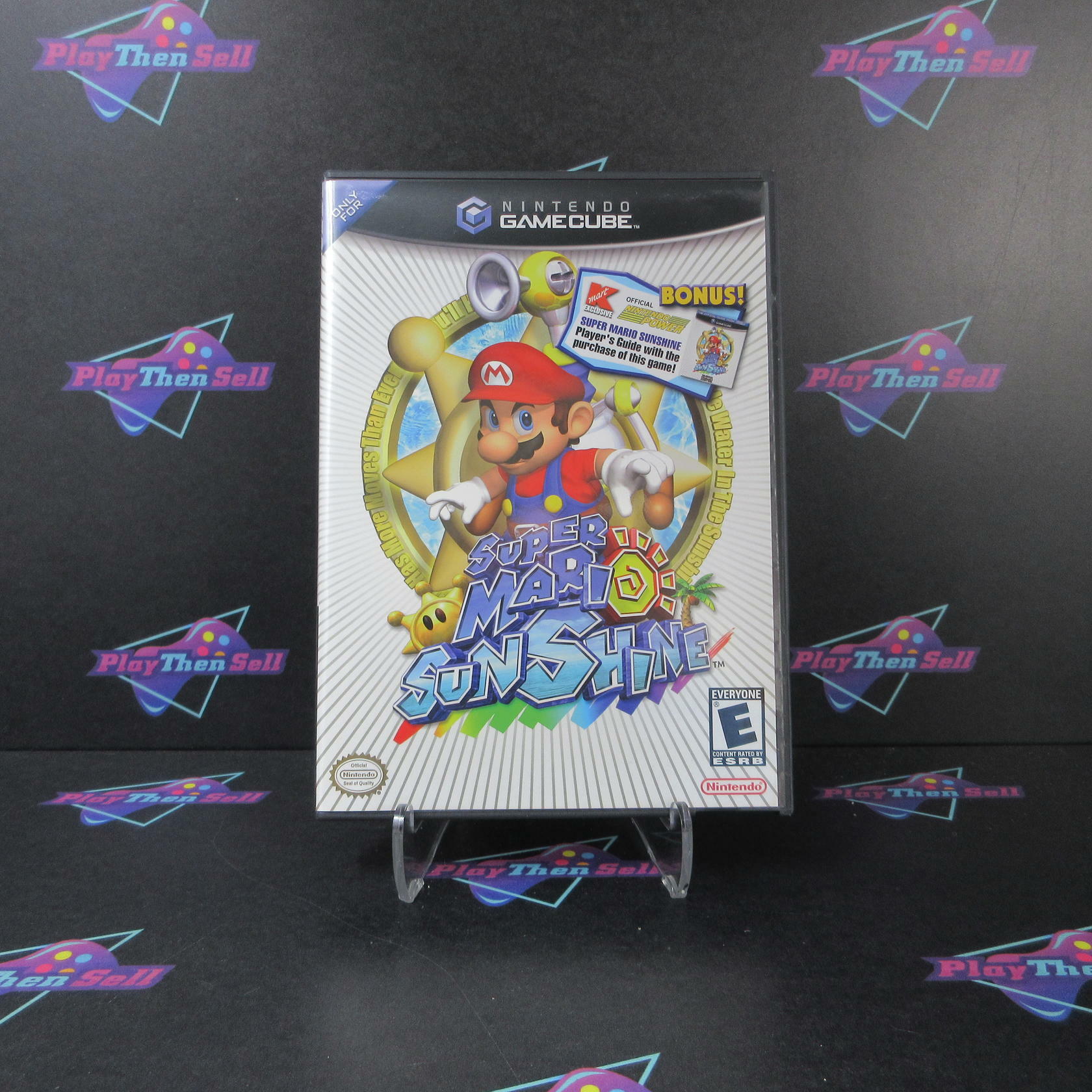 Super Mario Sunshine Nintendo GameCube K-Mart MD Complete CIB - Very Good