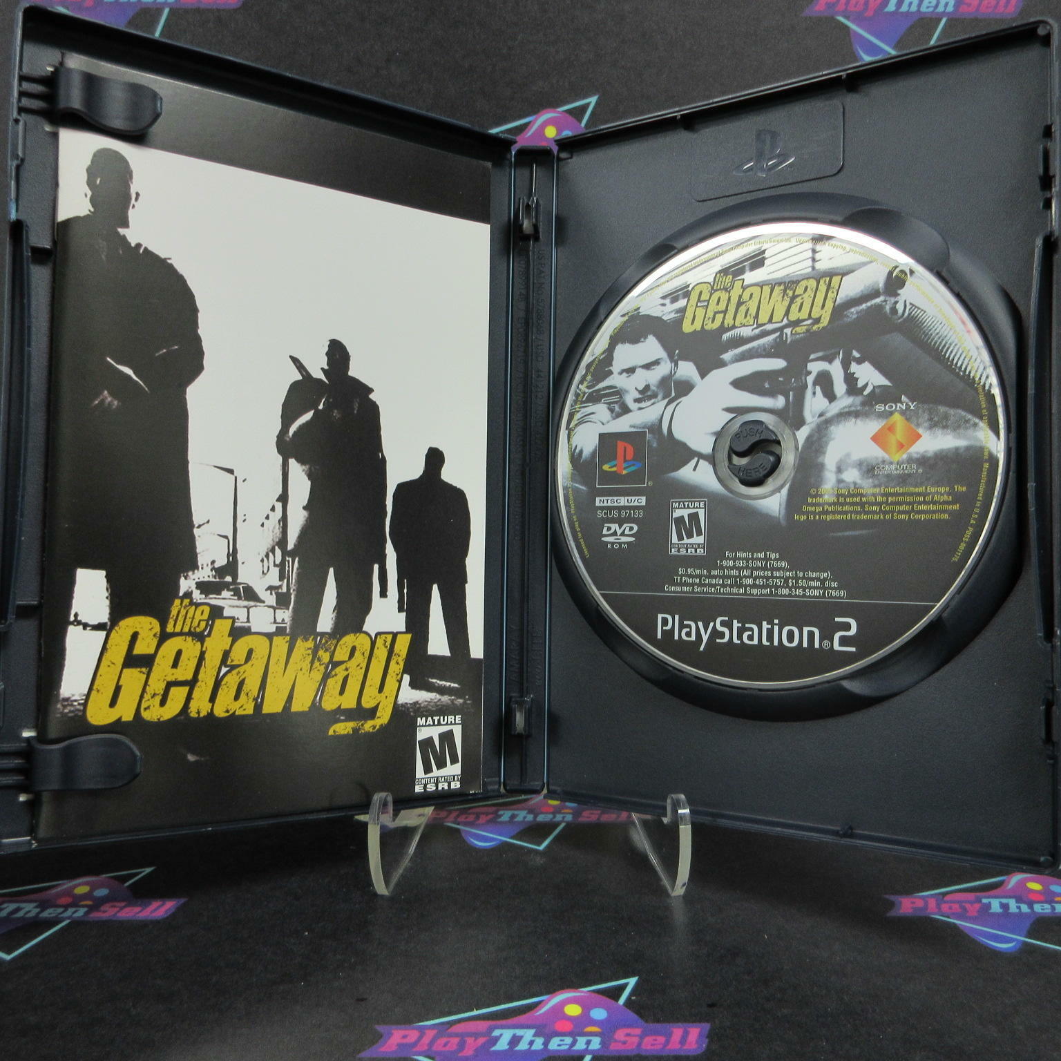 The Getaway PS2 PlayStation 2 + Reg Card & Poster